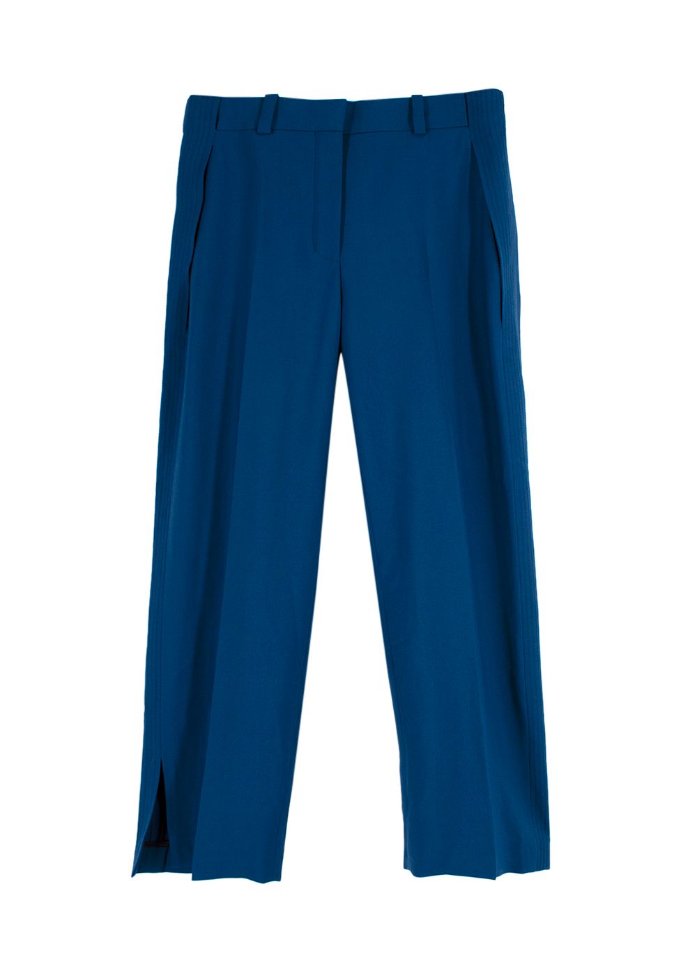 Louis Vuitton Royal Blue Tailored Wool Trousers Size XS