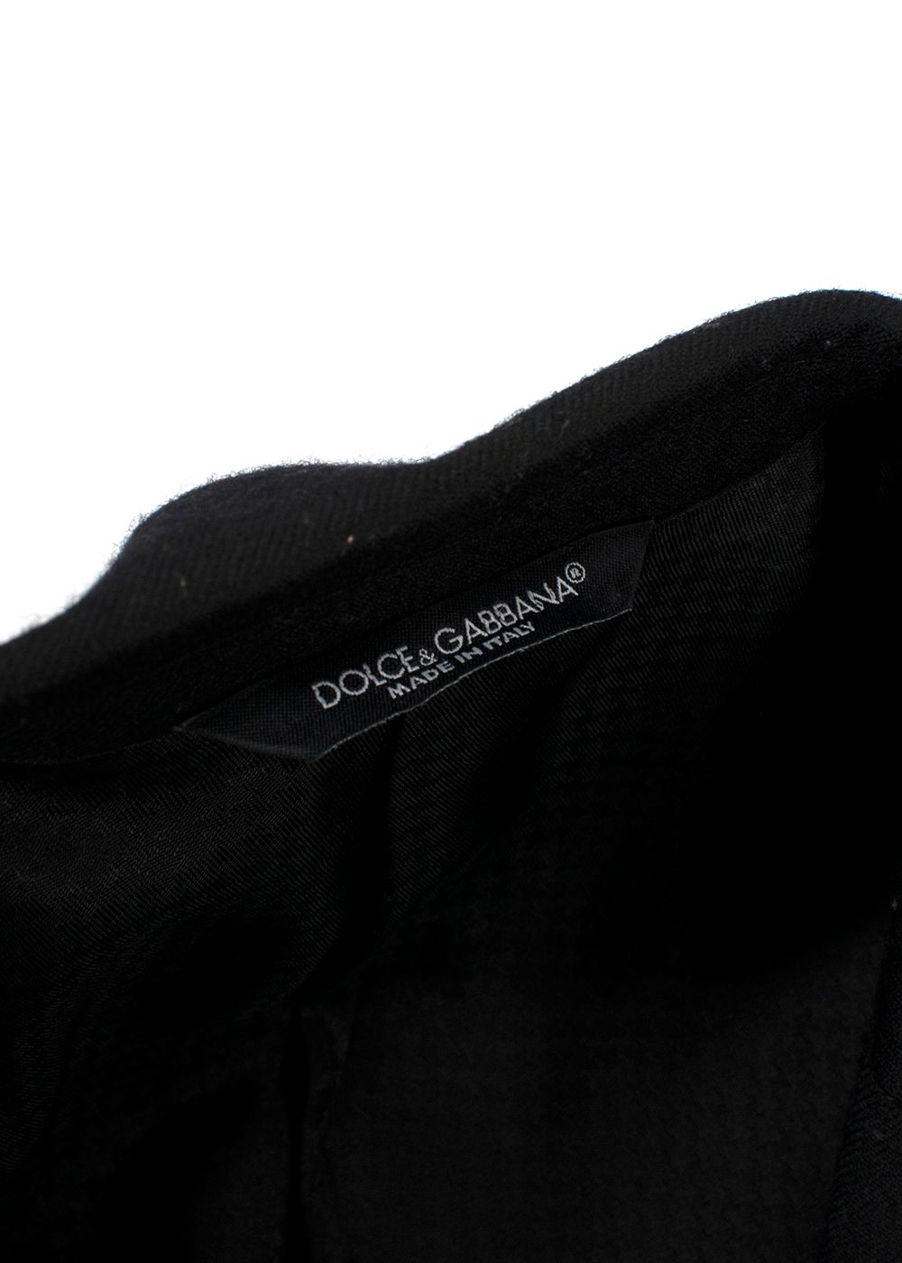 Men's Dolce  Gabbana Black Wool Single Breasted Blazer Size XXXL