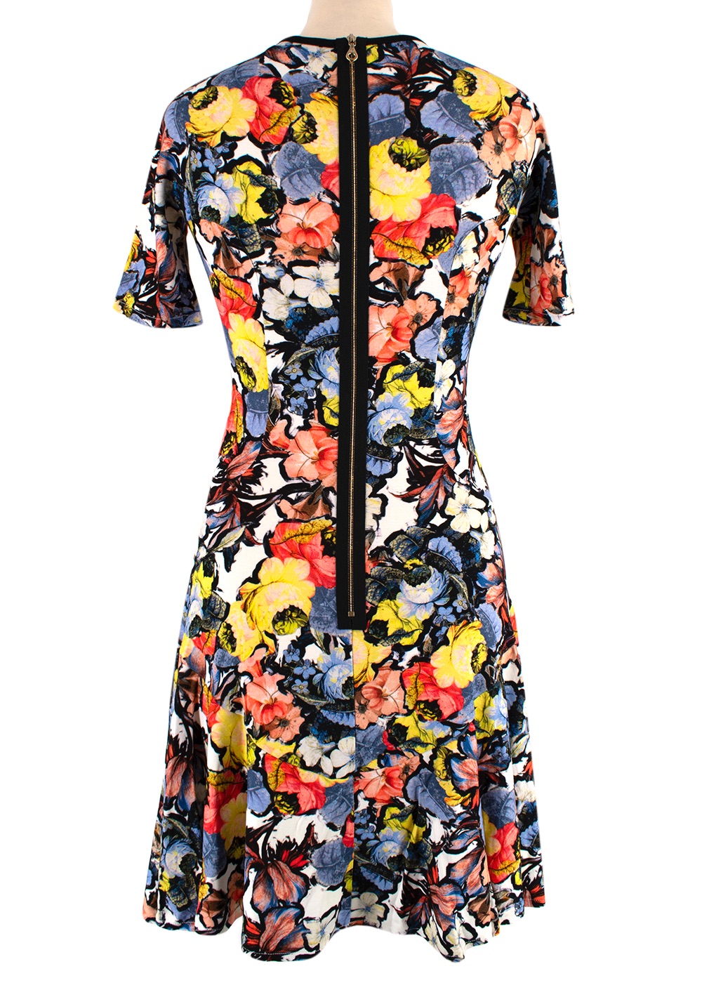 Preowned Erdem Multicoloured Floral Print Mini Dress Size S floal viscose