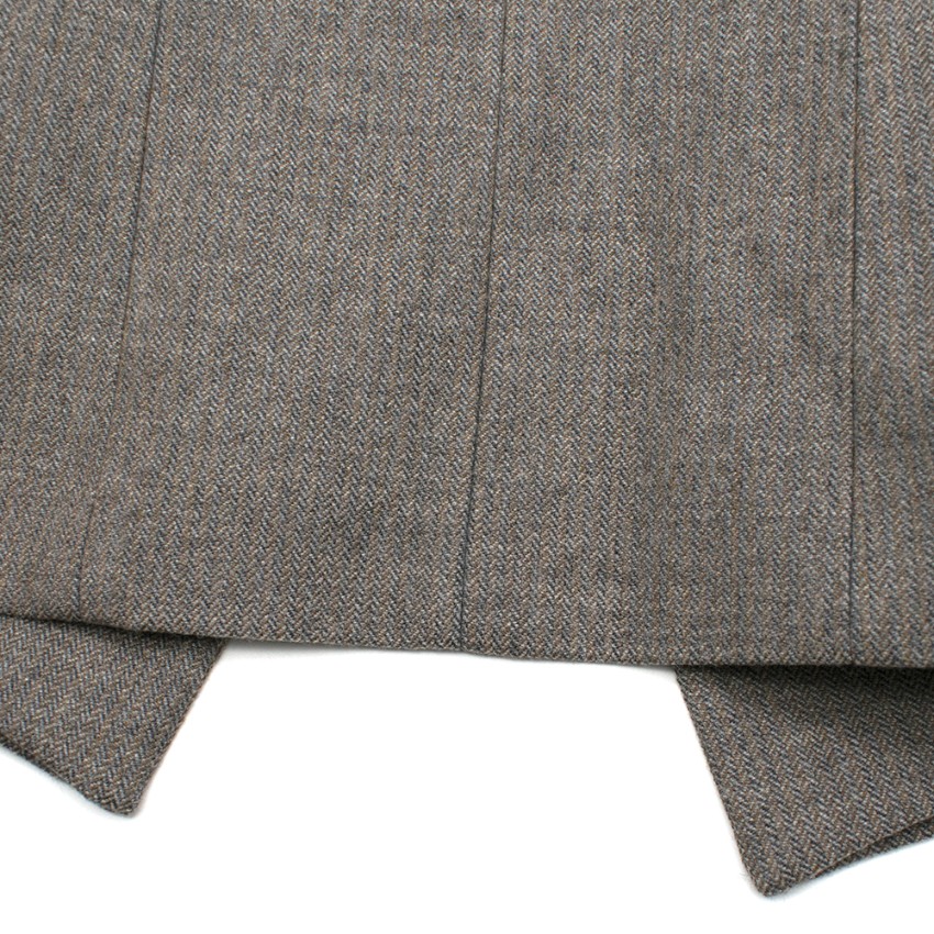 Boys Nadya Shah Child's Herringbone Tailored Blazer Size 18-24 Months Grey wool