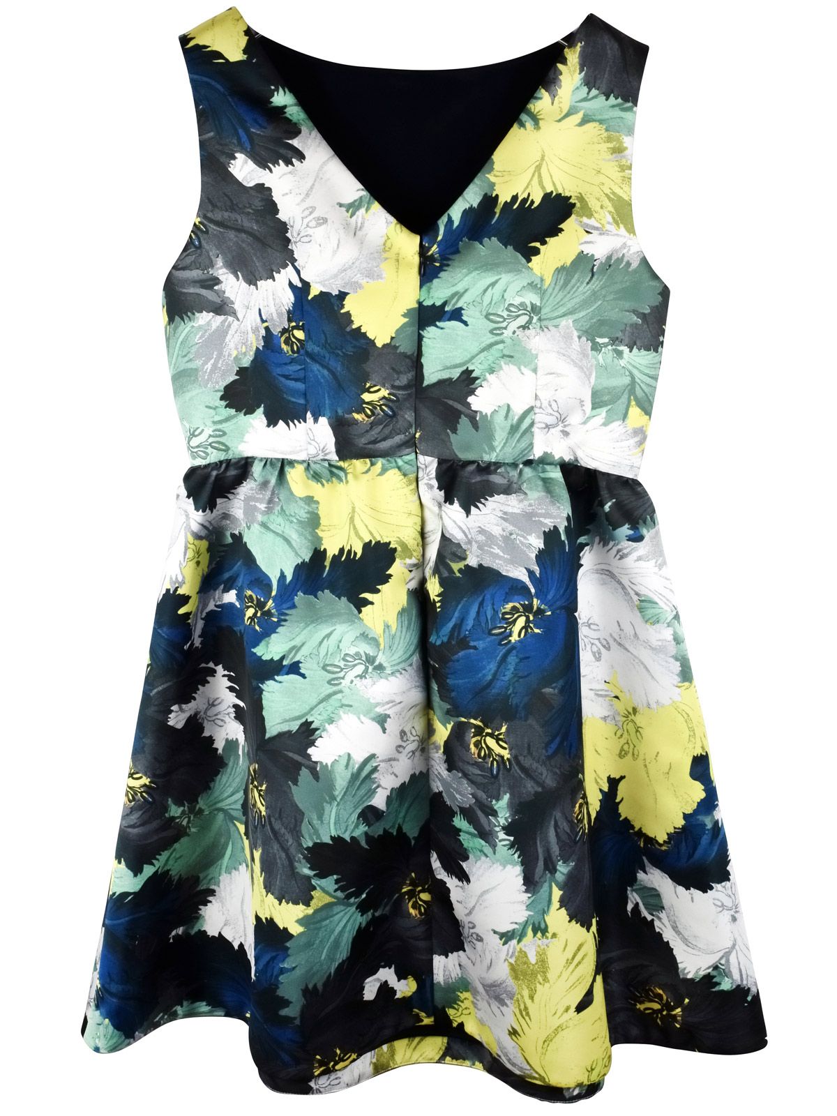 Erdem Kenya Printed Duchesse Satin Mini Dress Size L Multicoloured polyester