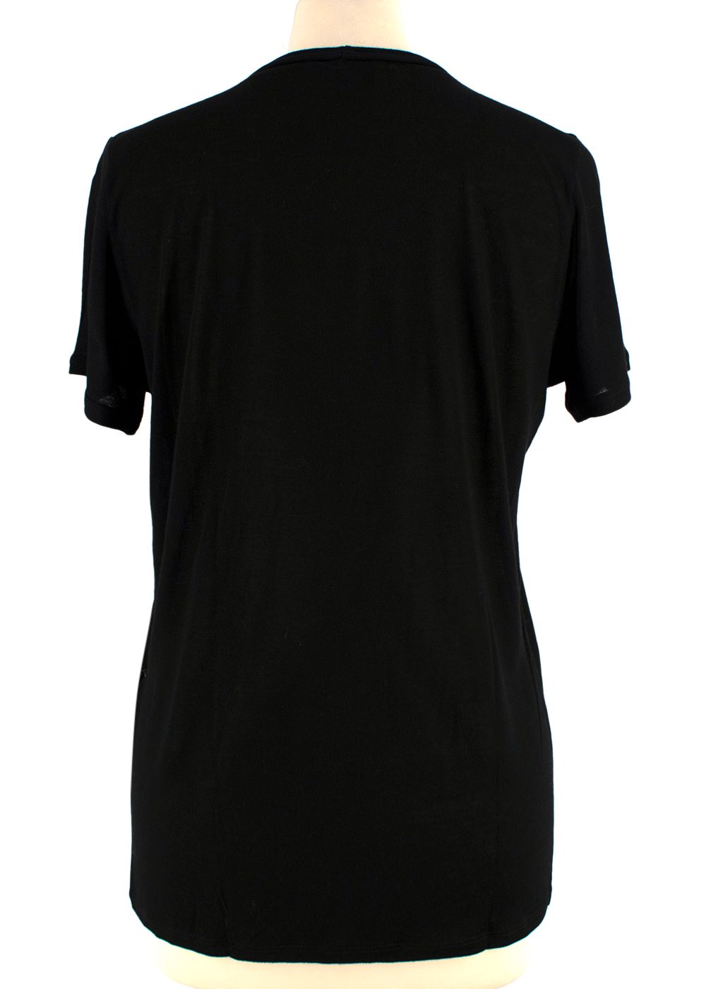 Giorgio Armani Black Crew Neck T-Shirt Size L viscose