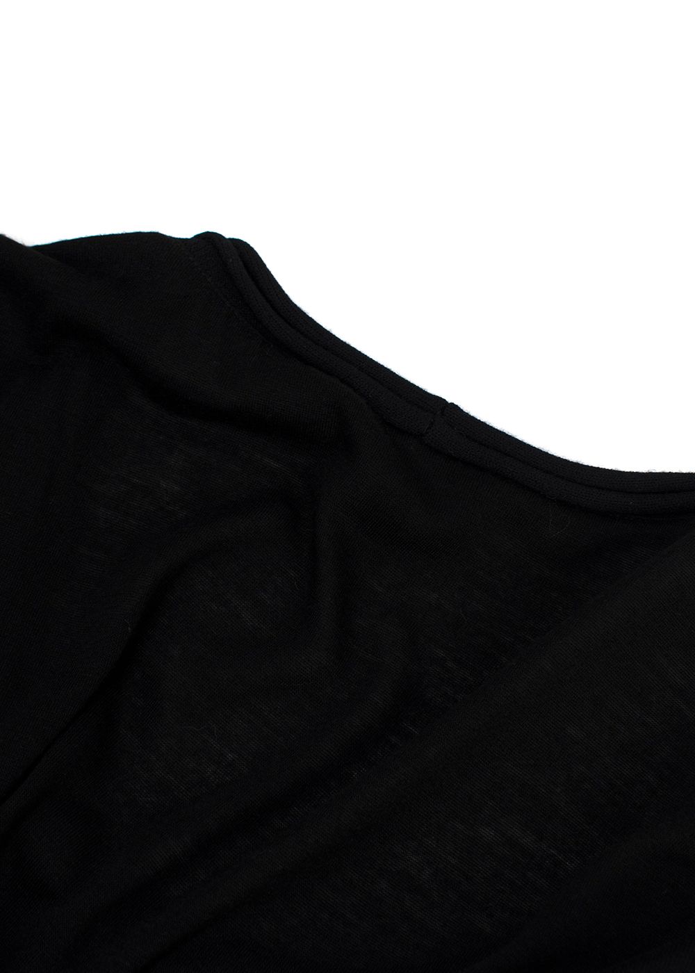 Giorgio Armani Black Crew Neck T-Shirt Size L viscose