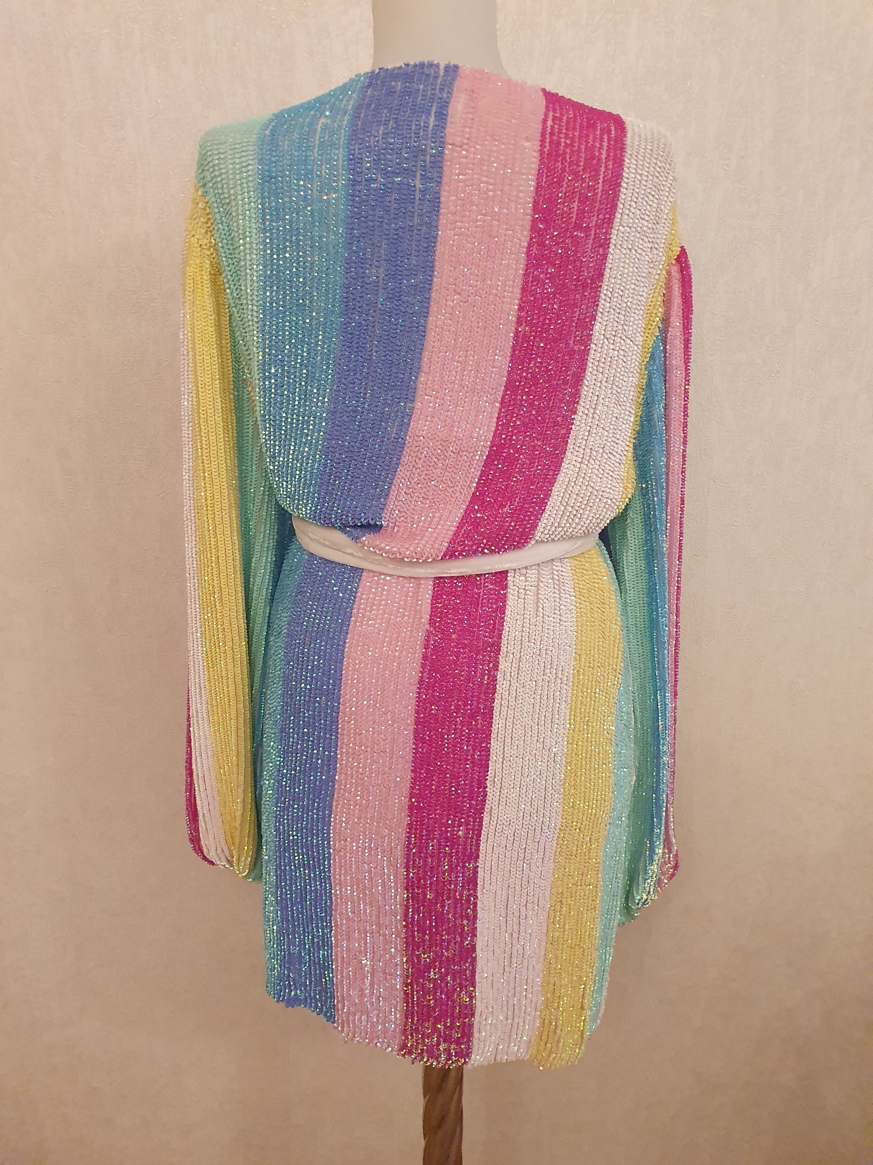 Preowned Retrofete Multicoloured Gabrielle Mini Dress Size XS Multicolour viscose