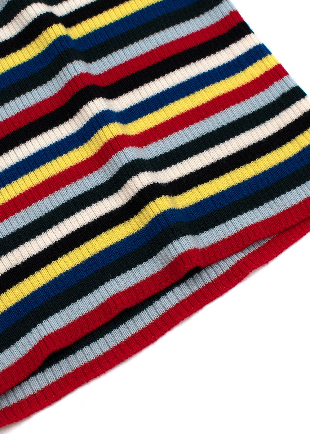 Rosetta Getty Multicolour striped ribbed-knit top Size M wool