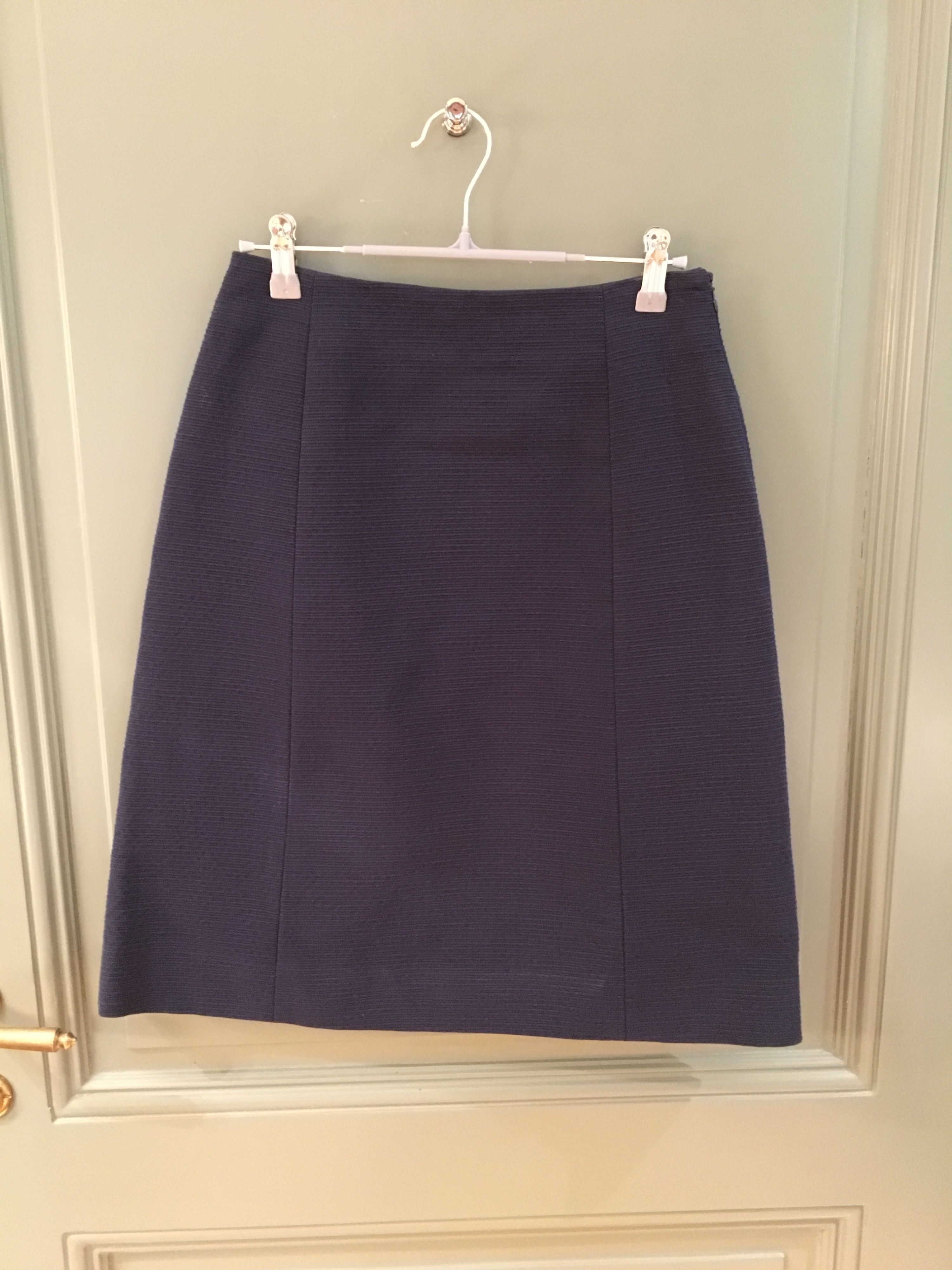 Preowned Dior Cotton A-Line Skirt Size S navy blue