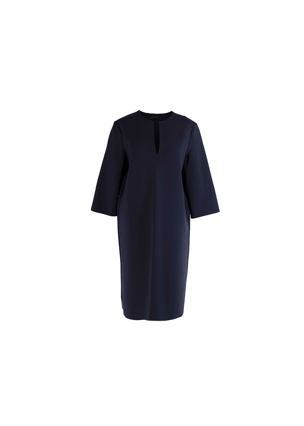 Preowned The Row Navy V-Cut Dress Size M polyamide