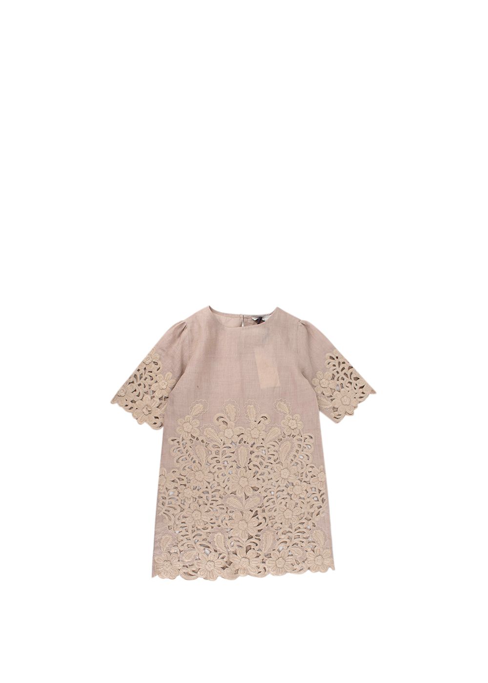 Boys Stella McCartney Kids 6Y Beige Floral Cut Out Embroidered  Dress Size 6 Years cotton