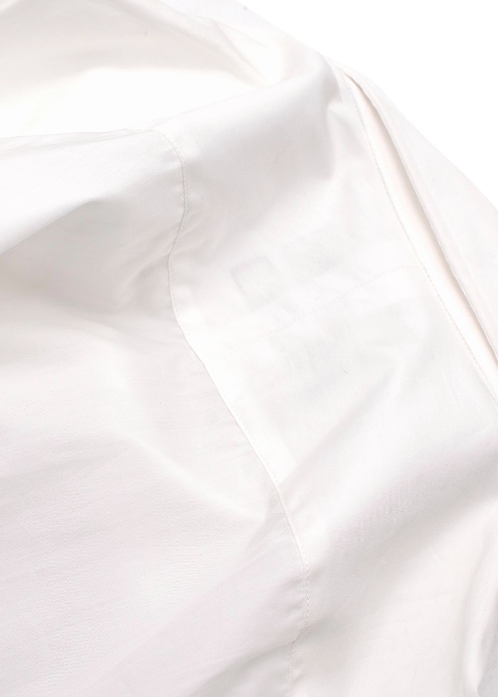 Men's Canali White Egyptian Cotton Slim-Fit Shirt Size L