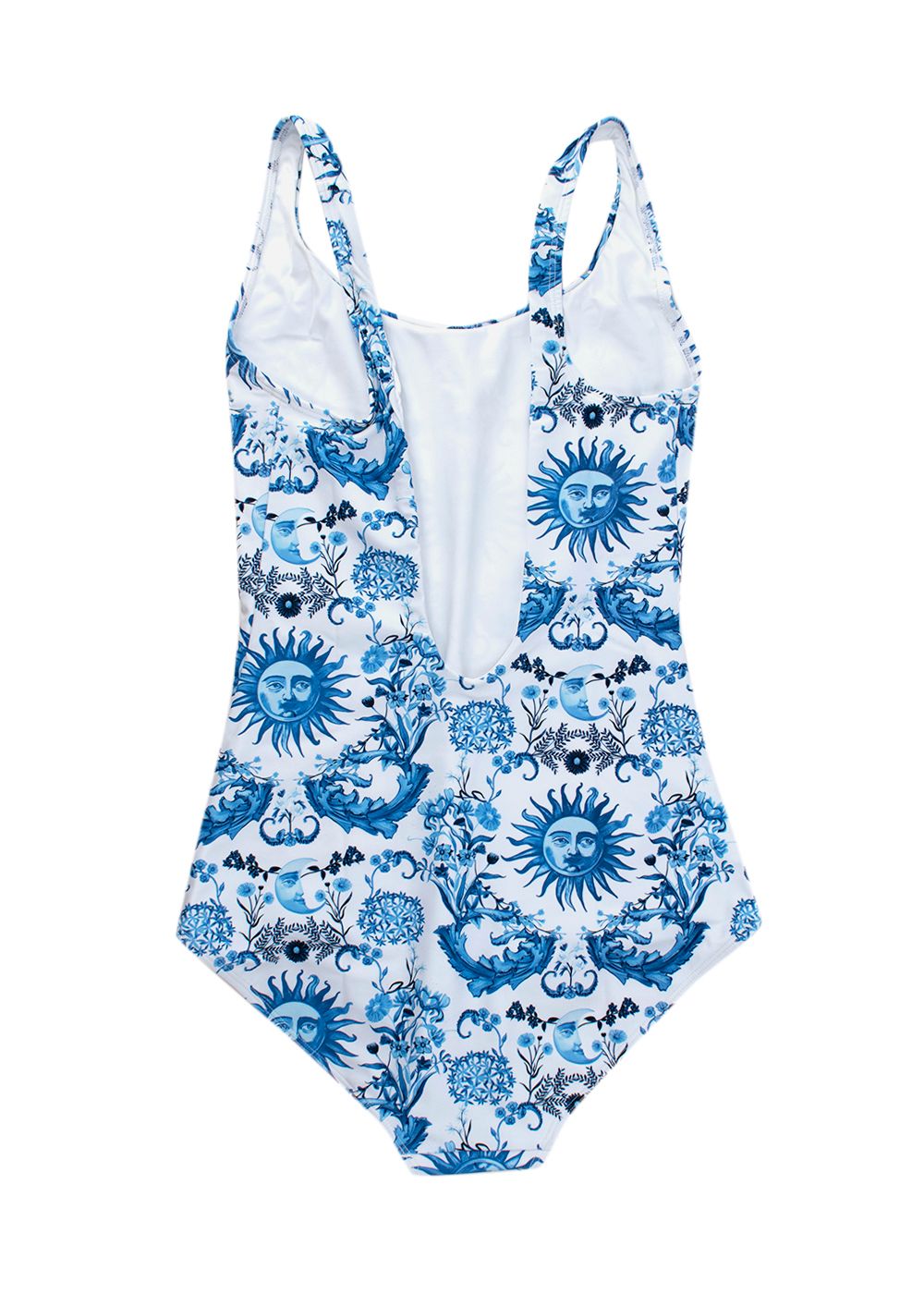 Borgo De Nor x Talia Collins Blue Electra Classic Swimsuit Size XS