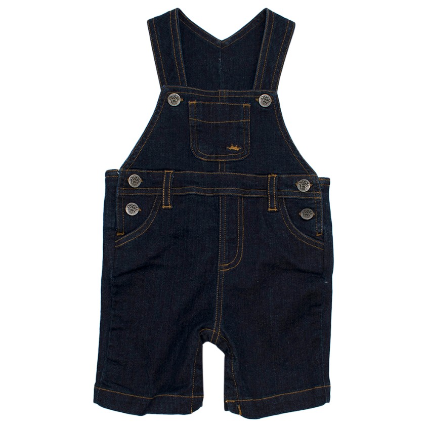 Marie Chantal Boys Carter Denim Romper Size 12-18 Months Blue cotton