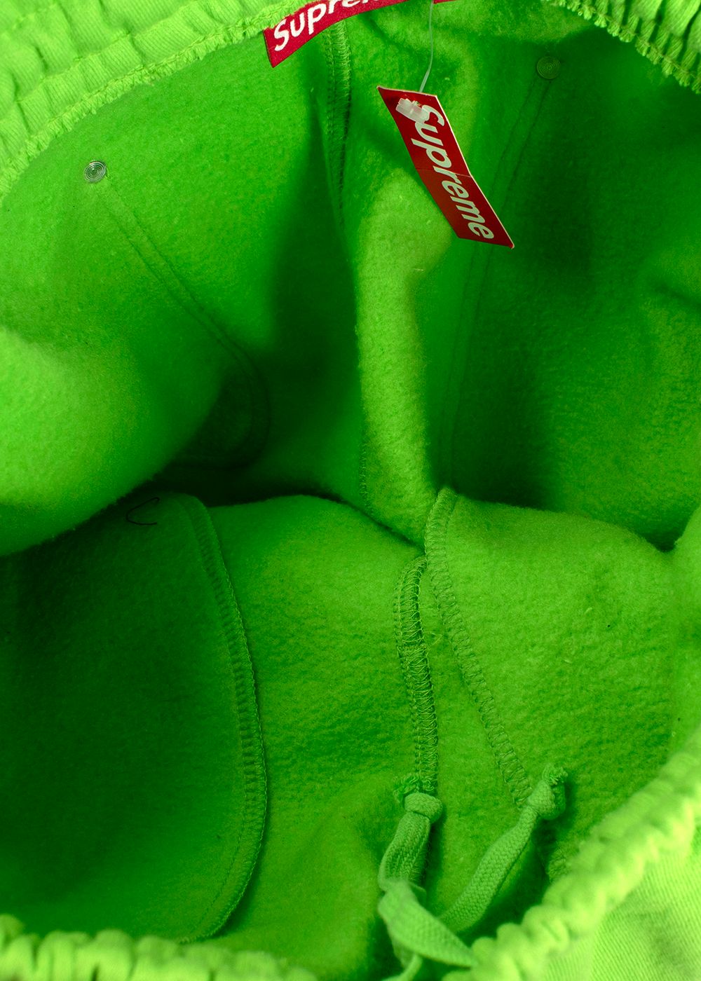 Men's Supreme Neon Green Double Knee Painter Sweatpants Size M cotton