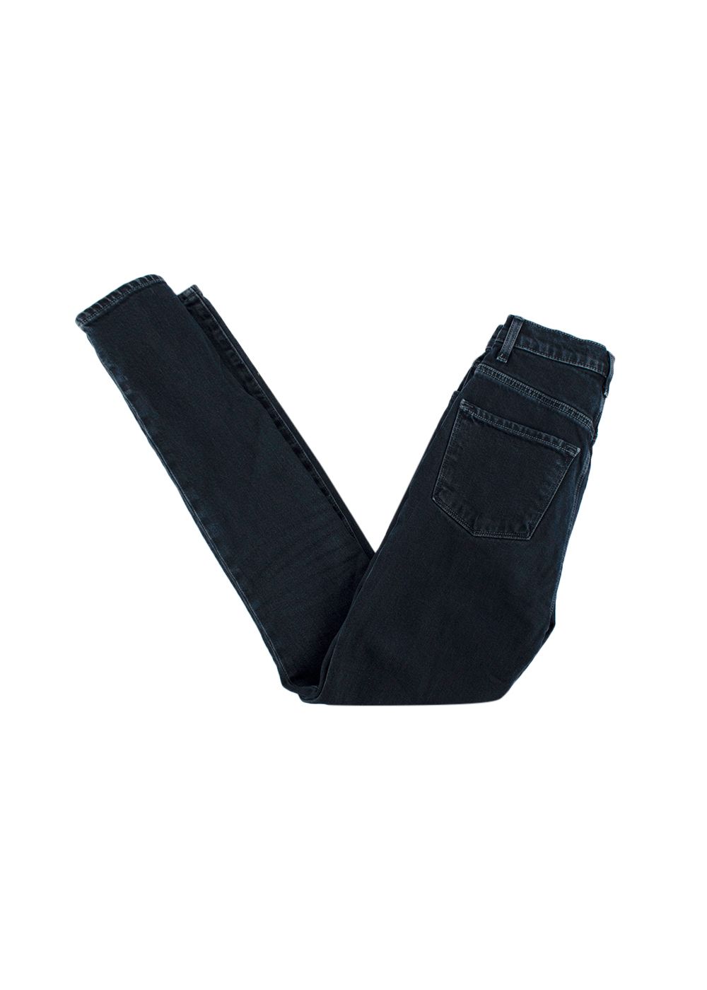 Preowned Dark Blue Skinny Jeans Size M Indigo blue cotton