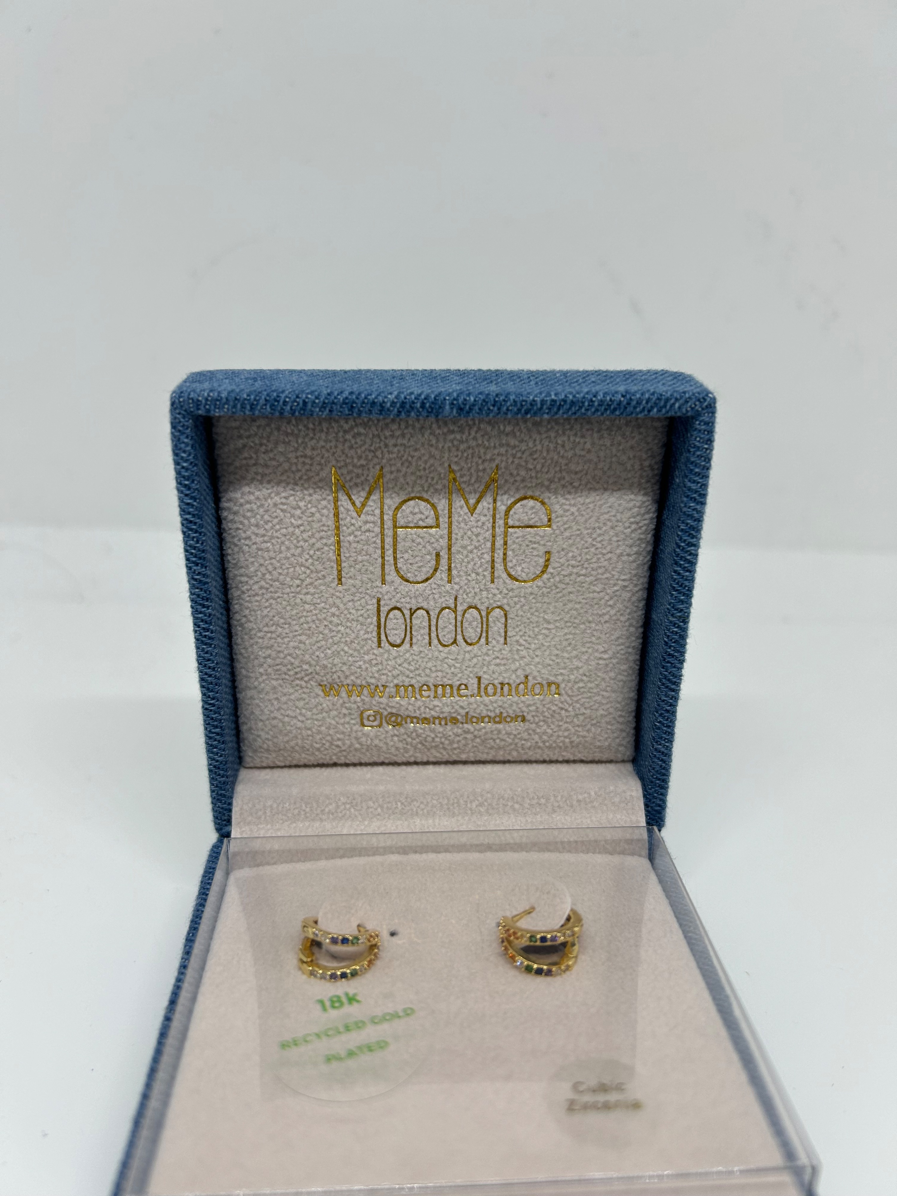 MeMe London Bonita Hoop Earrings Gold gold plated