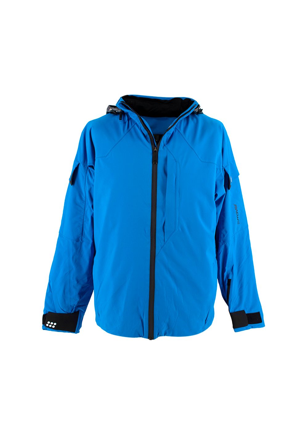 Preowned Mover Blue Hooded Ski Jacket Size L polyamide/wool