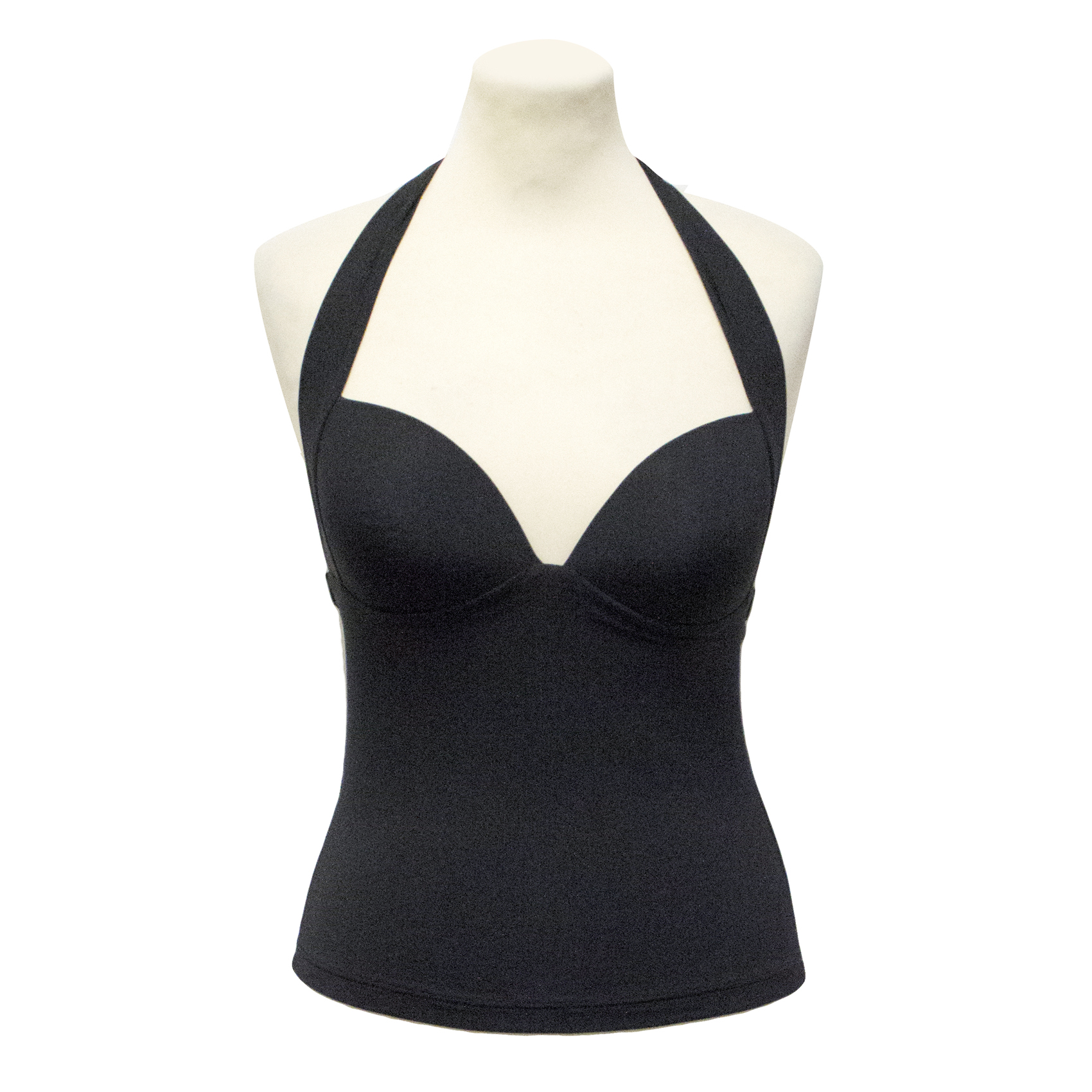 Preowned Jets Black Tankini Size S nylon/spandex