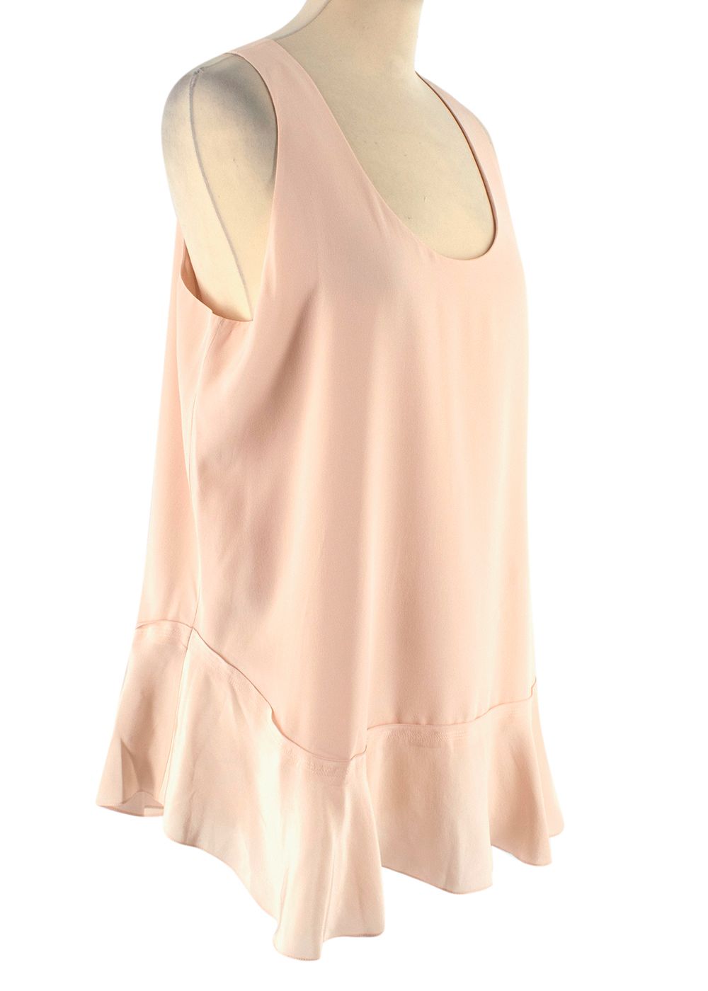 Preowned Chloe Light Powder Pink Silk Top Size M