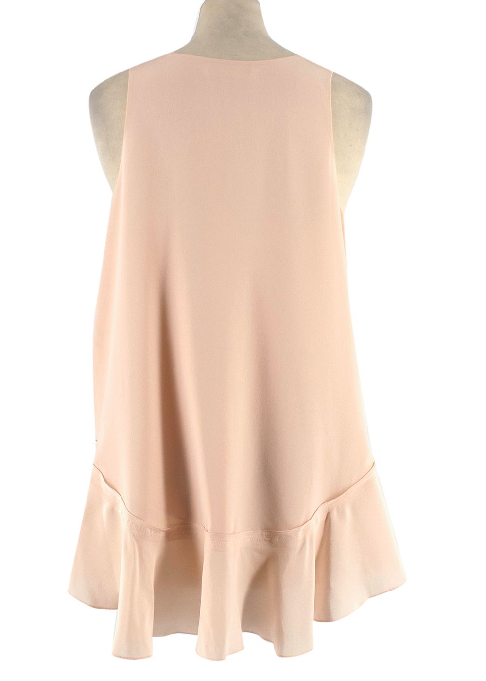 Preowned Chloe Light Powder Pink Silk Top Size M