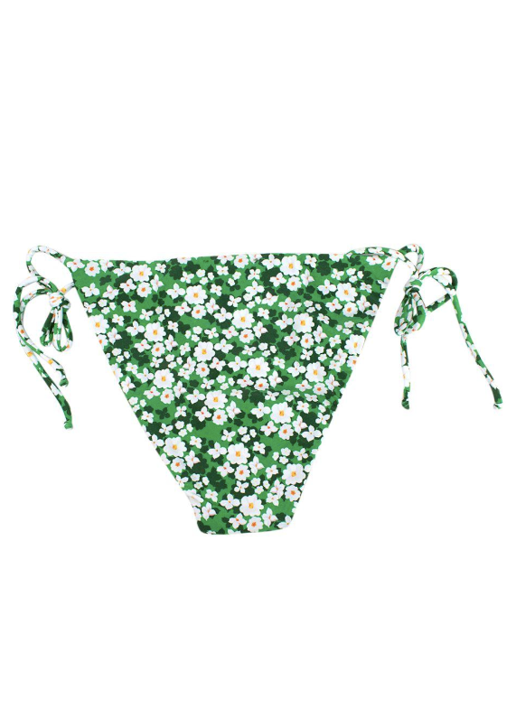 Borgo De Nor Green Floral Triangle Pallas Bikini Size M Green white recycled polyamide/elastane