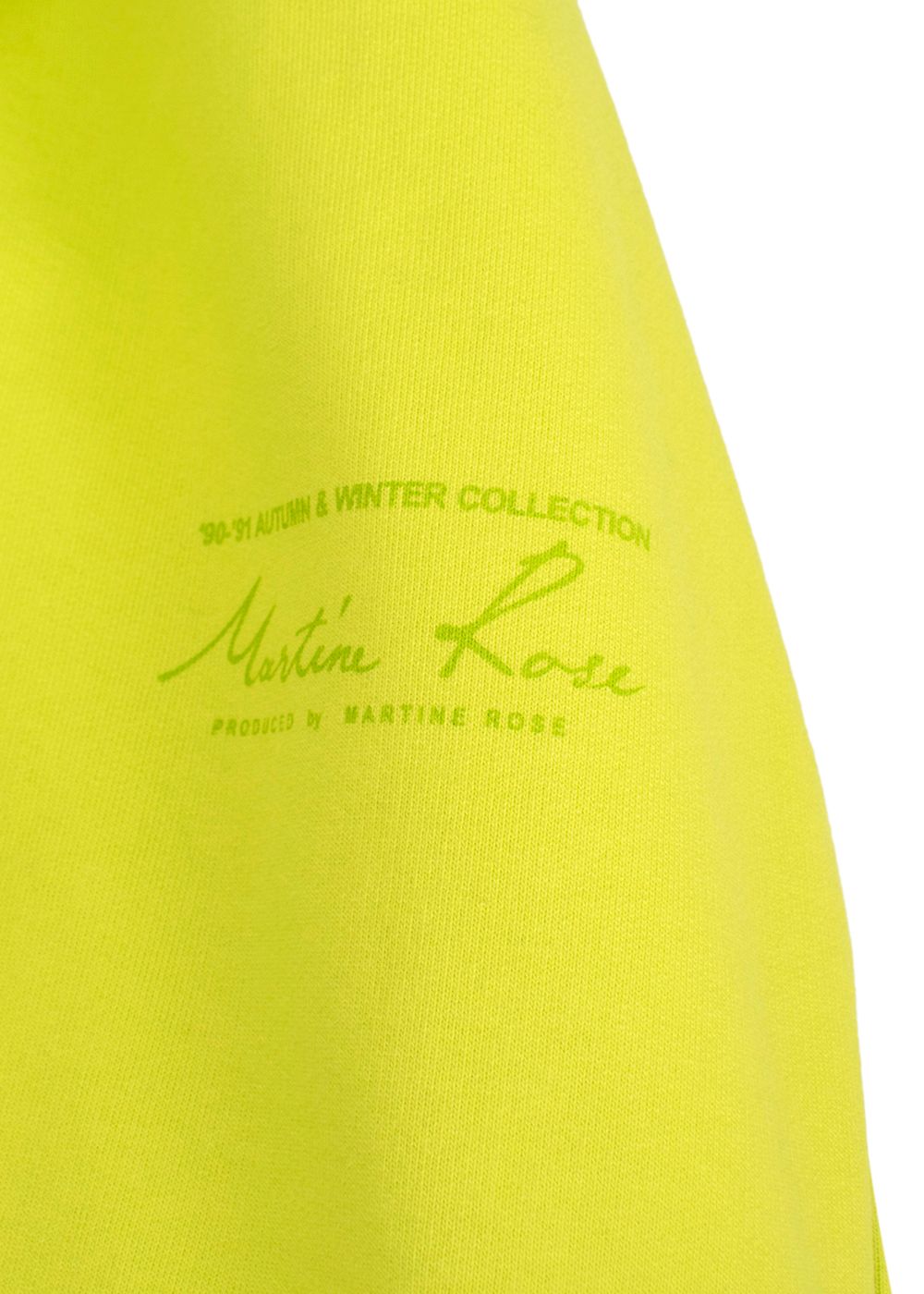 Men's Martine Rose Neon Yellow Joggers Size XL Neon Green cotton