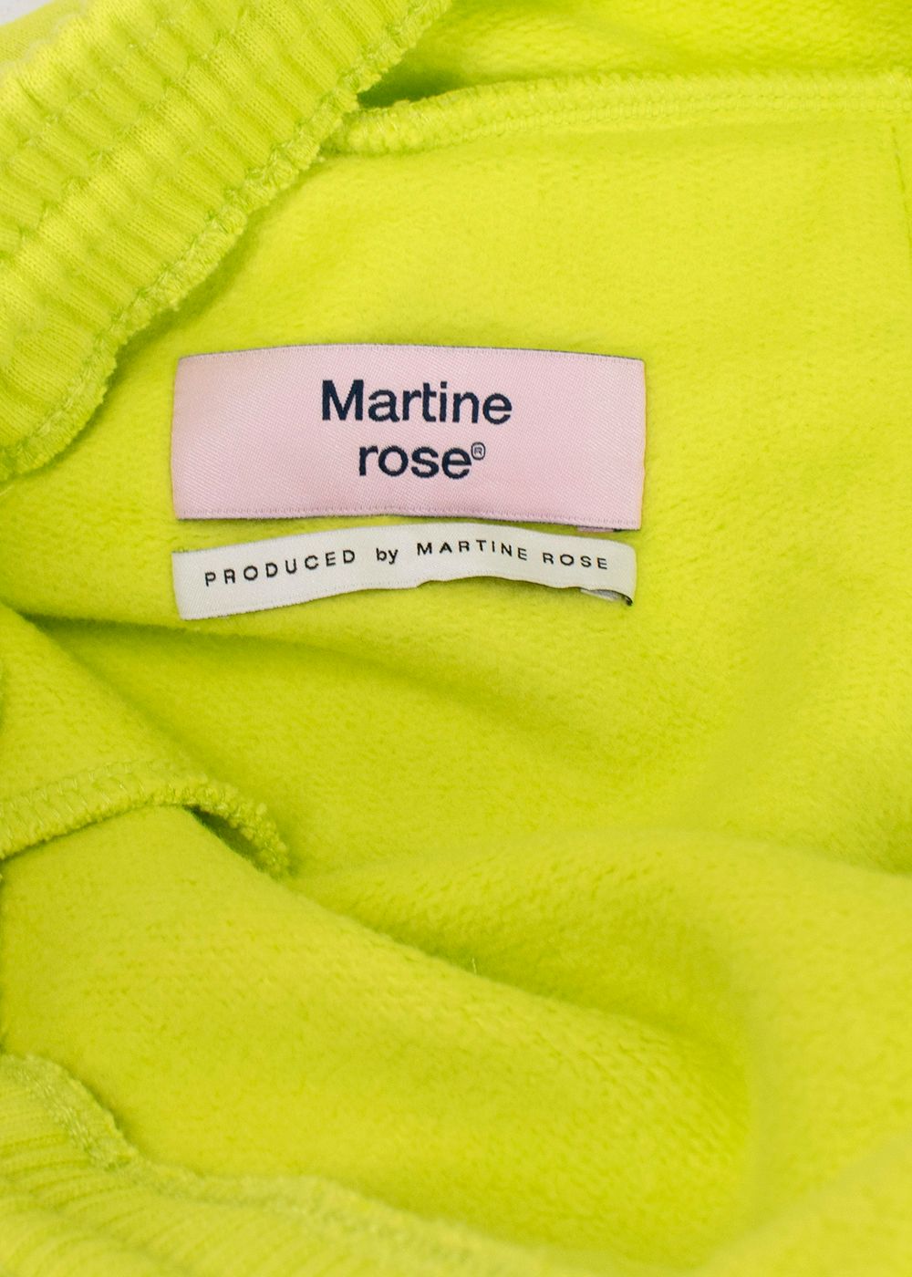 Men's Martine Rose Neon Yellow Joggers Size XL Neon Green cotton