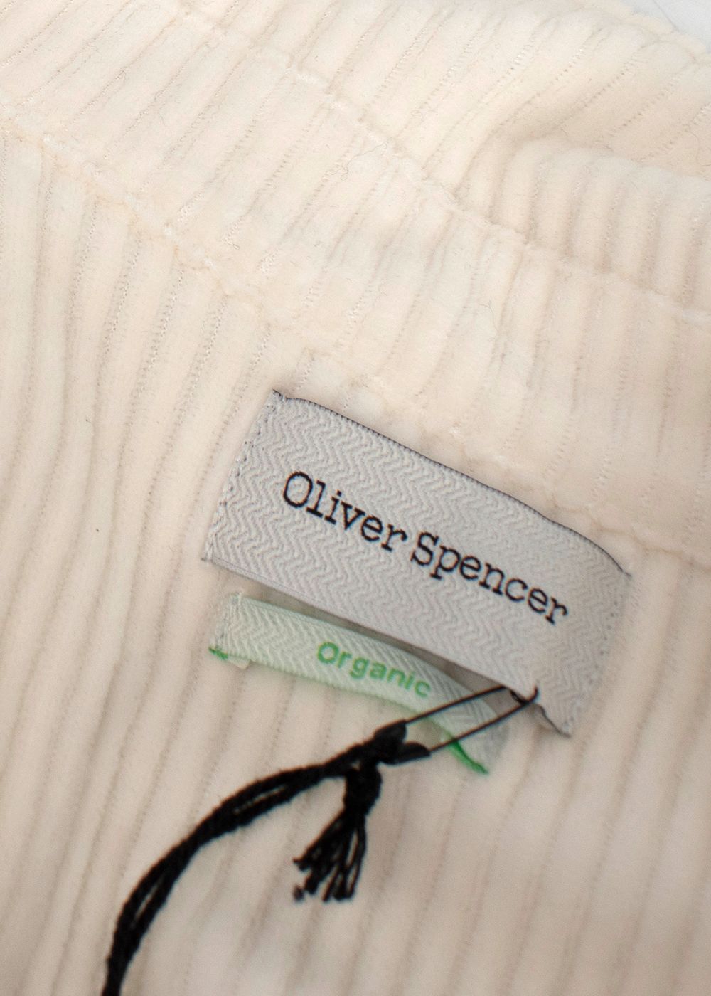 Men's Oliver Spencer Riviera Cream Cord Shirt Size XS cotton