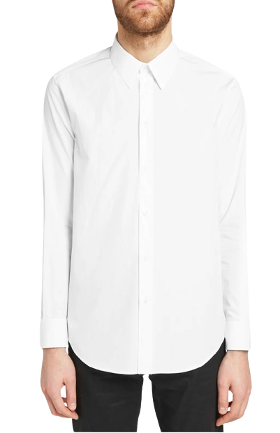 Men's Preowned Celine White Classic Poplin Shirt Size 16 cotton