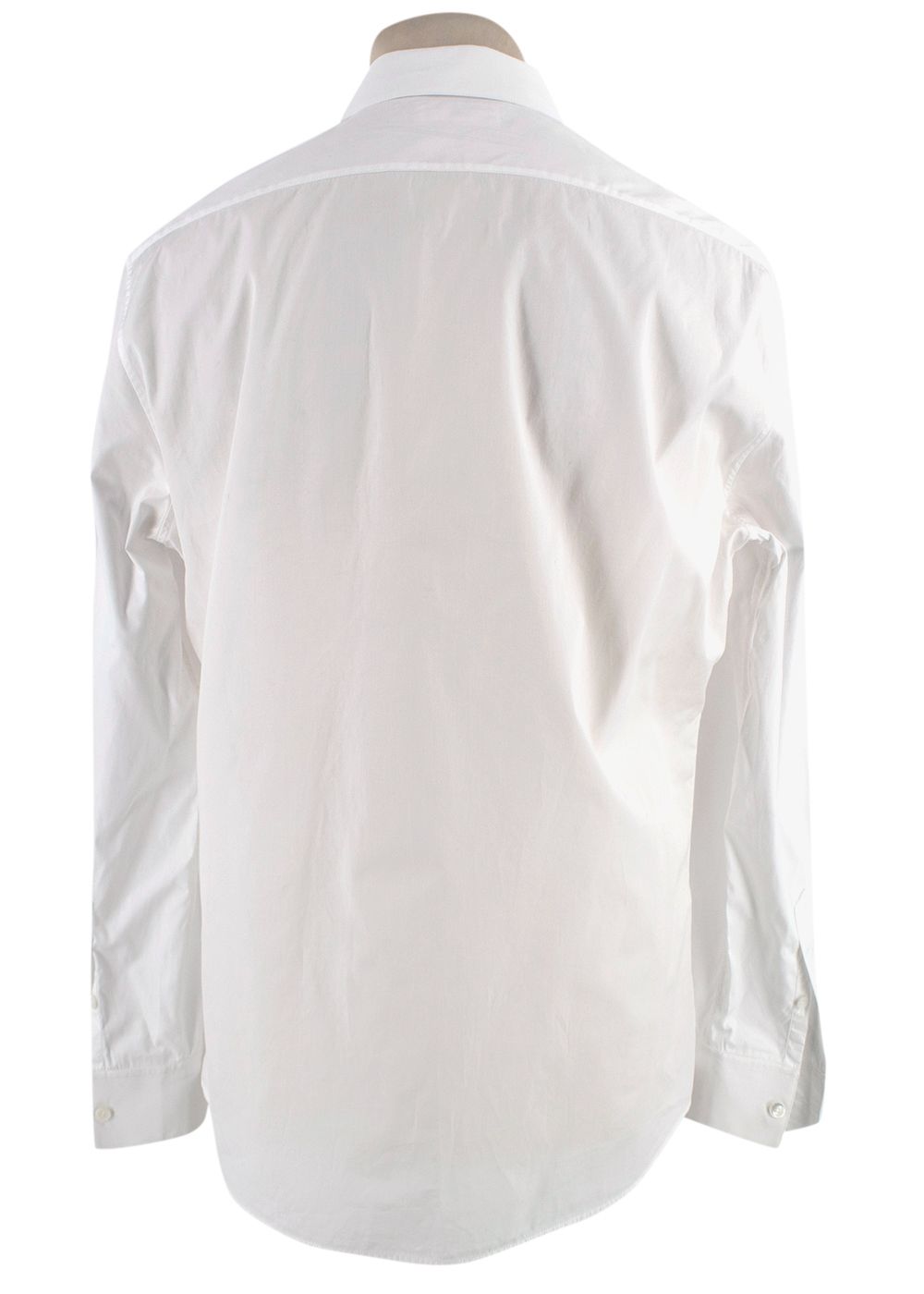 Men's Preowned Celine White Classic Poplin Shirt Size 16 cotton