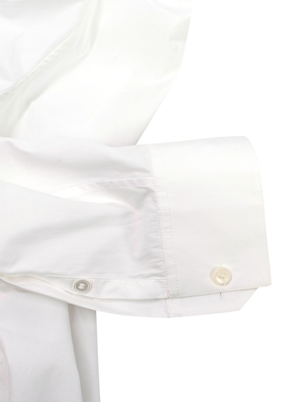 Men's Preowned Celine White Classic Poplin Shirt Size 16 cotton