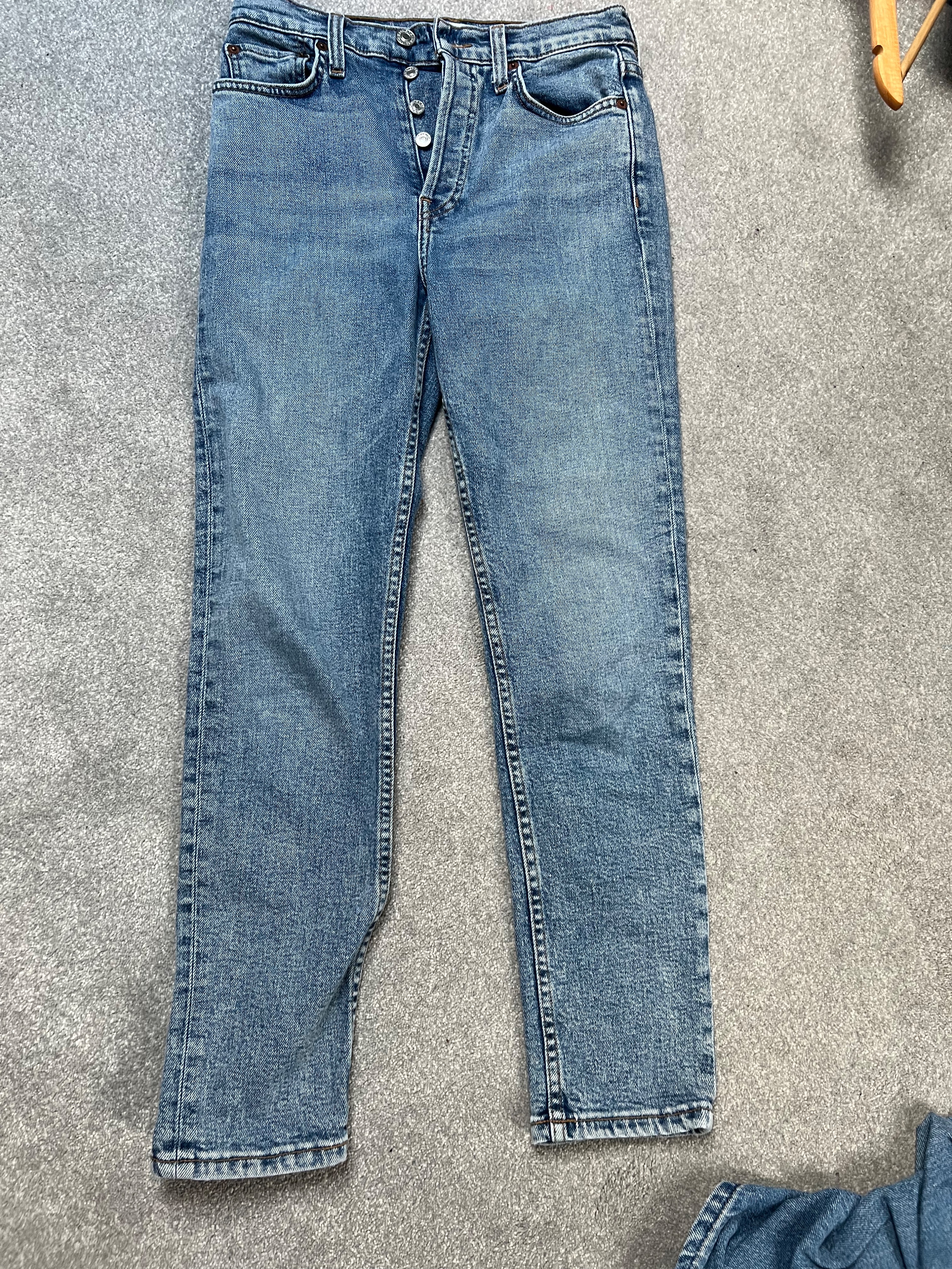 Preowned High Rise Stretch Comfort Jeans Size 25/63 Blue denim