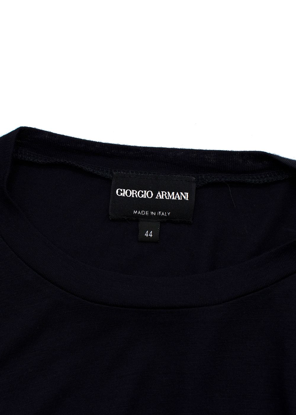 Giorgio Armani Navy T-Shirt Size M viscose/cashmere