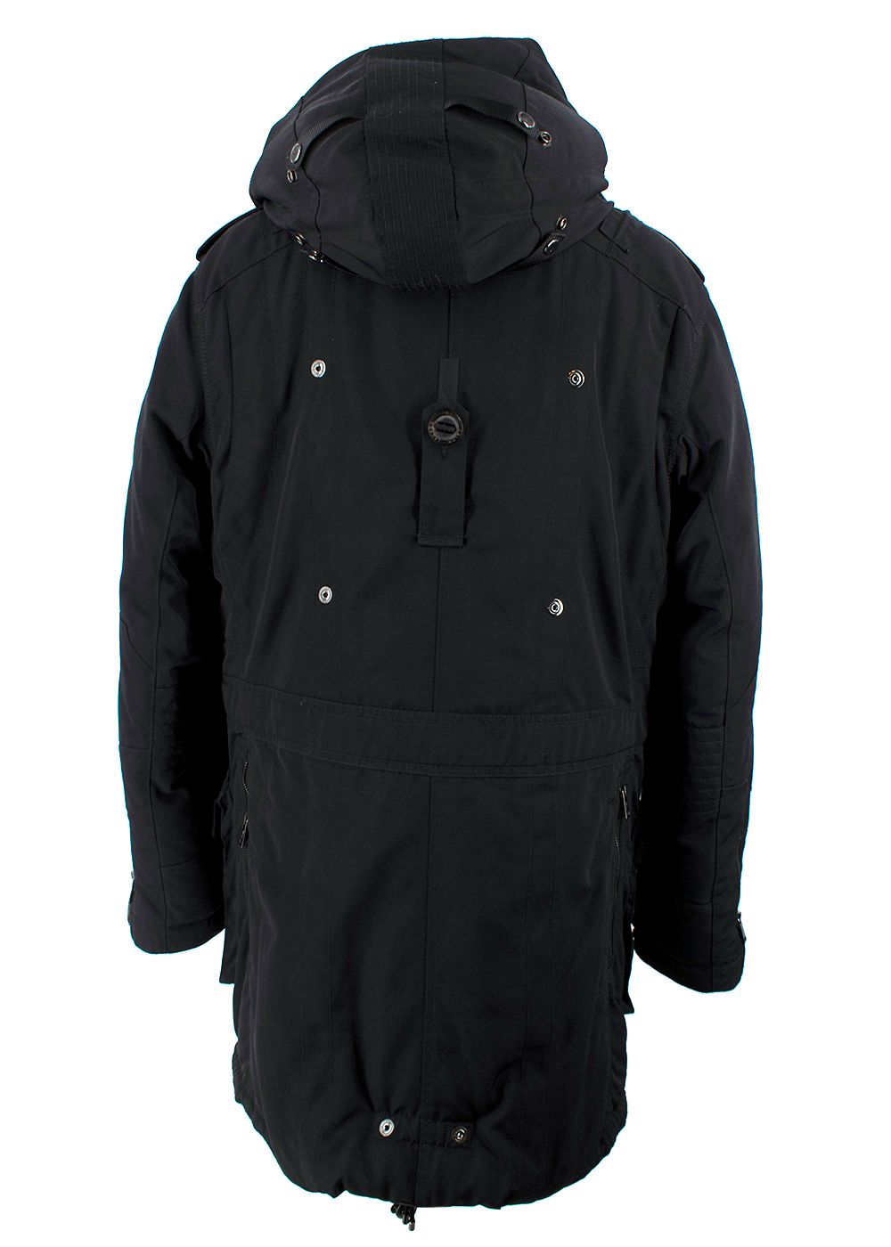 Ralph Lauren Black Label Long Hooded Puffer Coat Size M