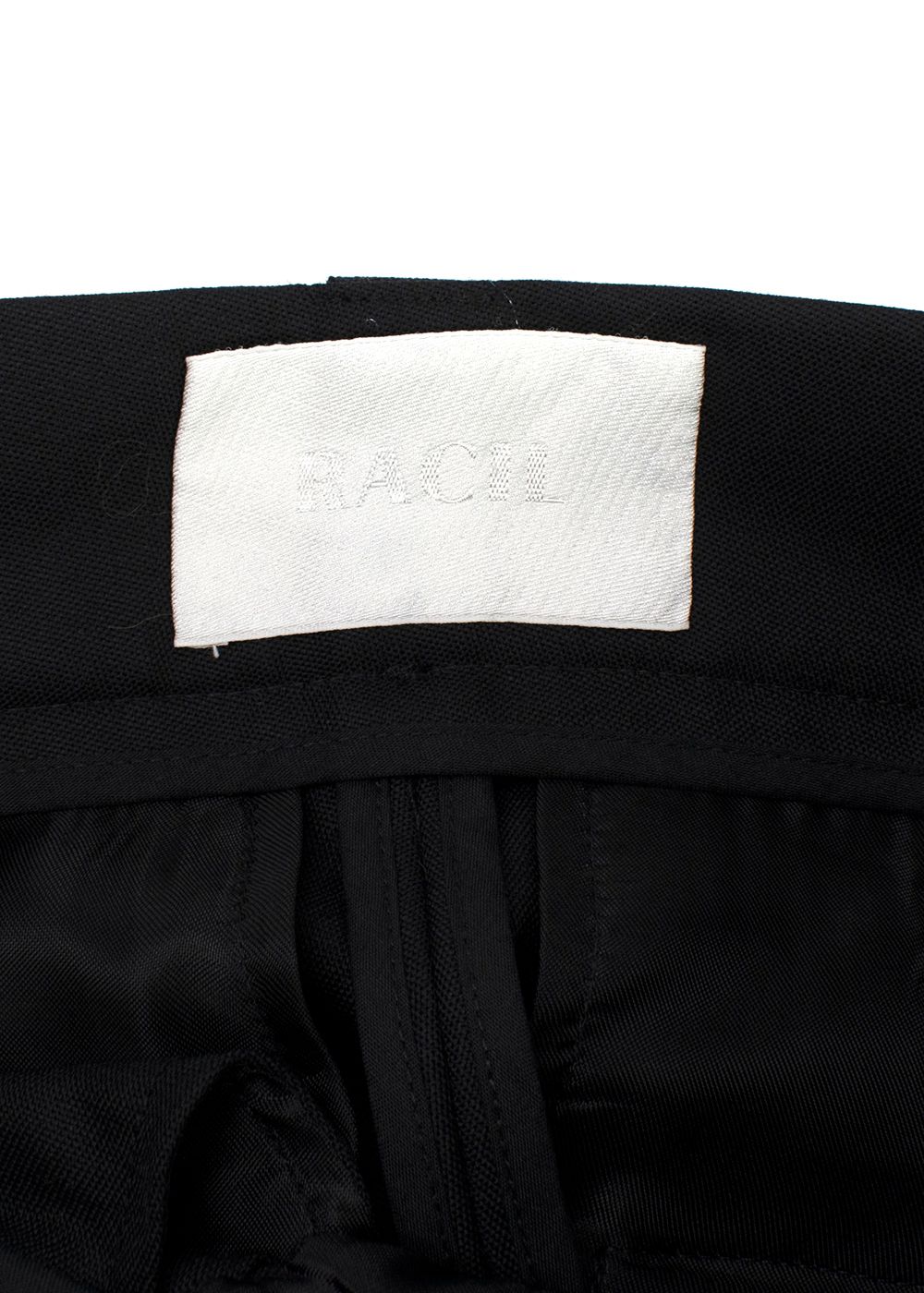 Racil Classic Black Wool Suit Trousers Size XXS