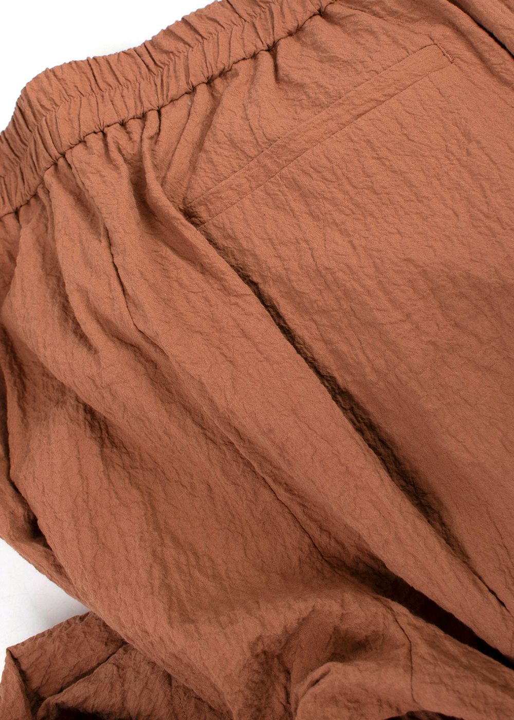 Momoni Burnt Orange Linen Trousers Size L cotton