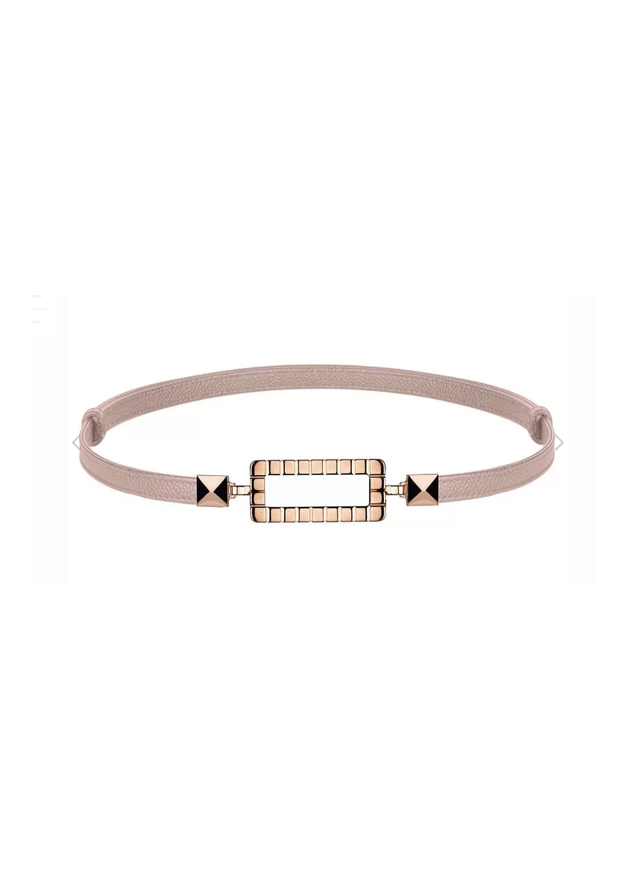 Chopard Rose Gold Taupe Ice Cube Belt leather