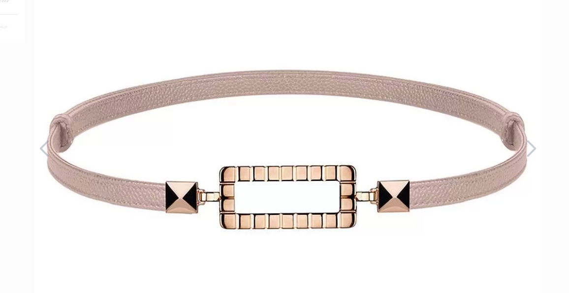 Chopard Rose Gold Taupe Ice Cube Belt leather