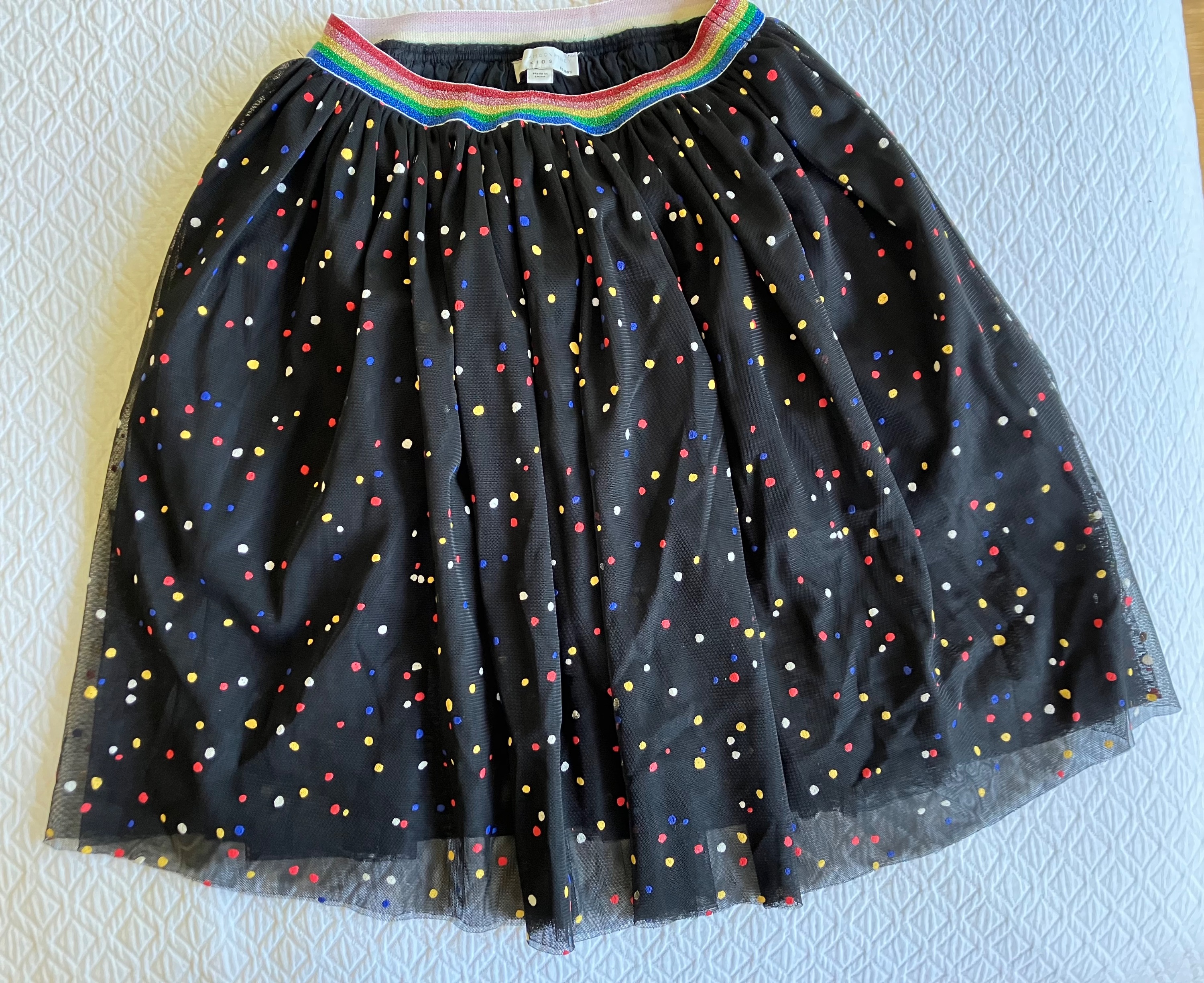 Stella McCartney Kid's 10A Tulle Spotted Skirt Size 10 Years +