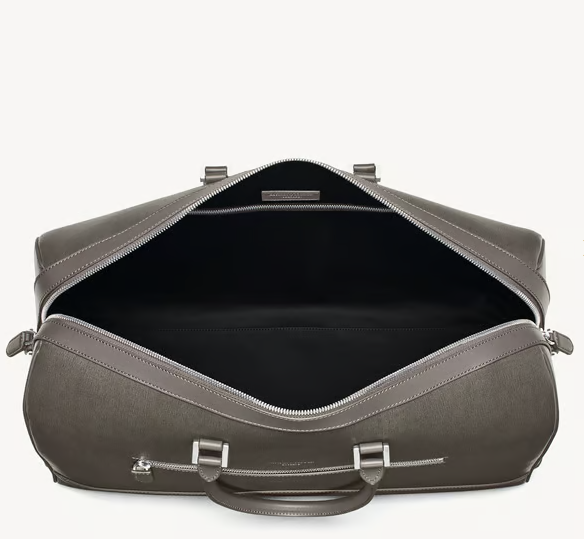 Aspinal Of London Charcoal Saffiano City Holdall grained leather