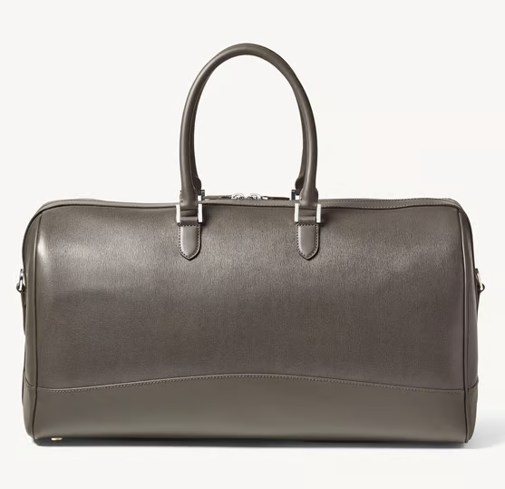 Aspinal Of London Charcoal Saffiano City Holdall grained leather