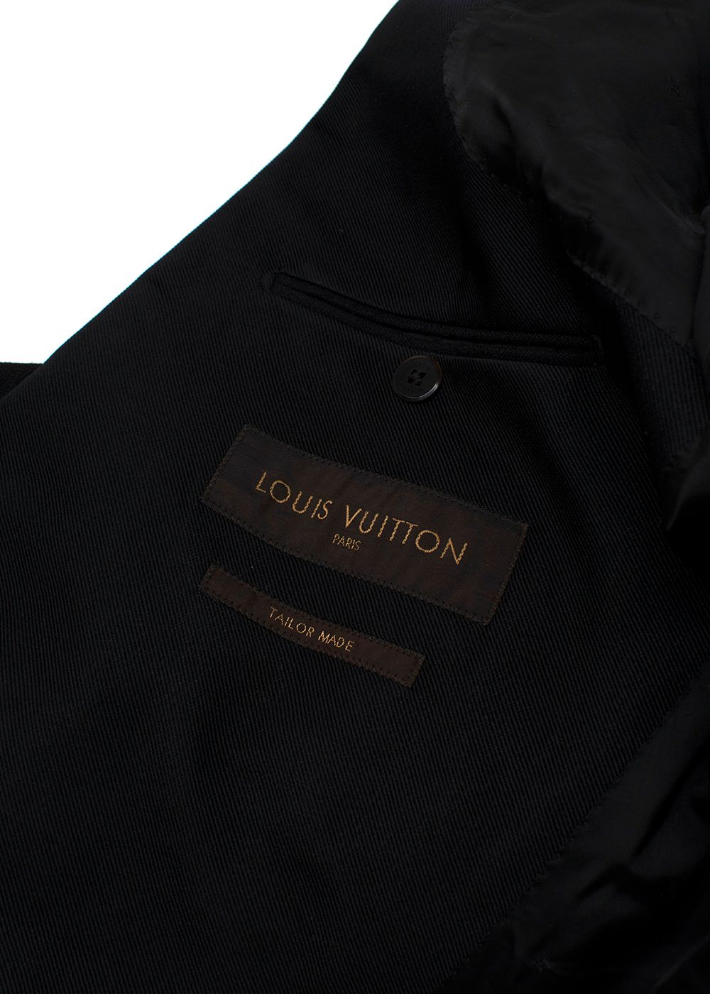 Men's Preowned Louis Vuitton Black Wool Single Breasted Blazer Size M