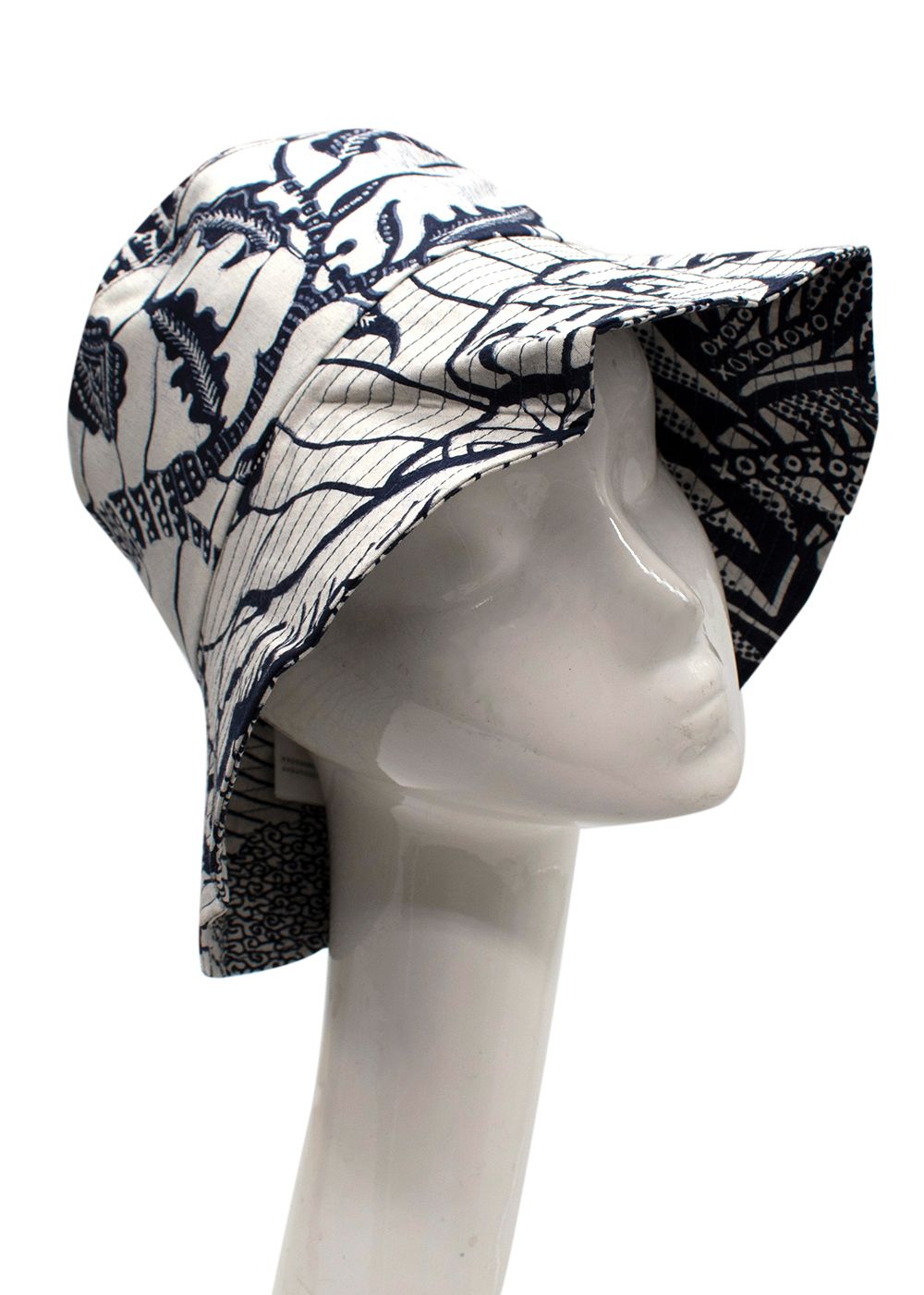 Dior Pattern Bucket hat White/ Blue cotton