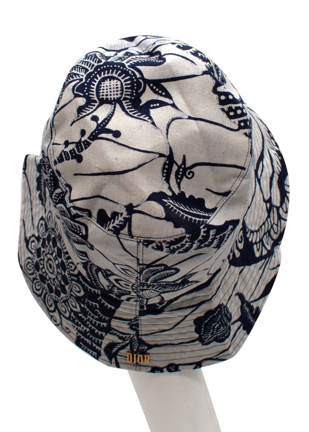 Dior Pattern Bucket hat White/ Blue cotton