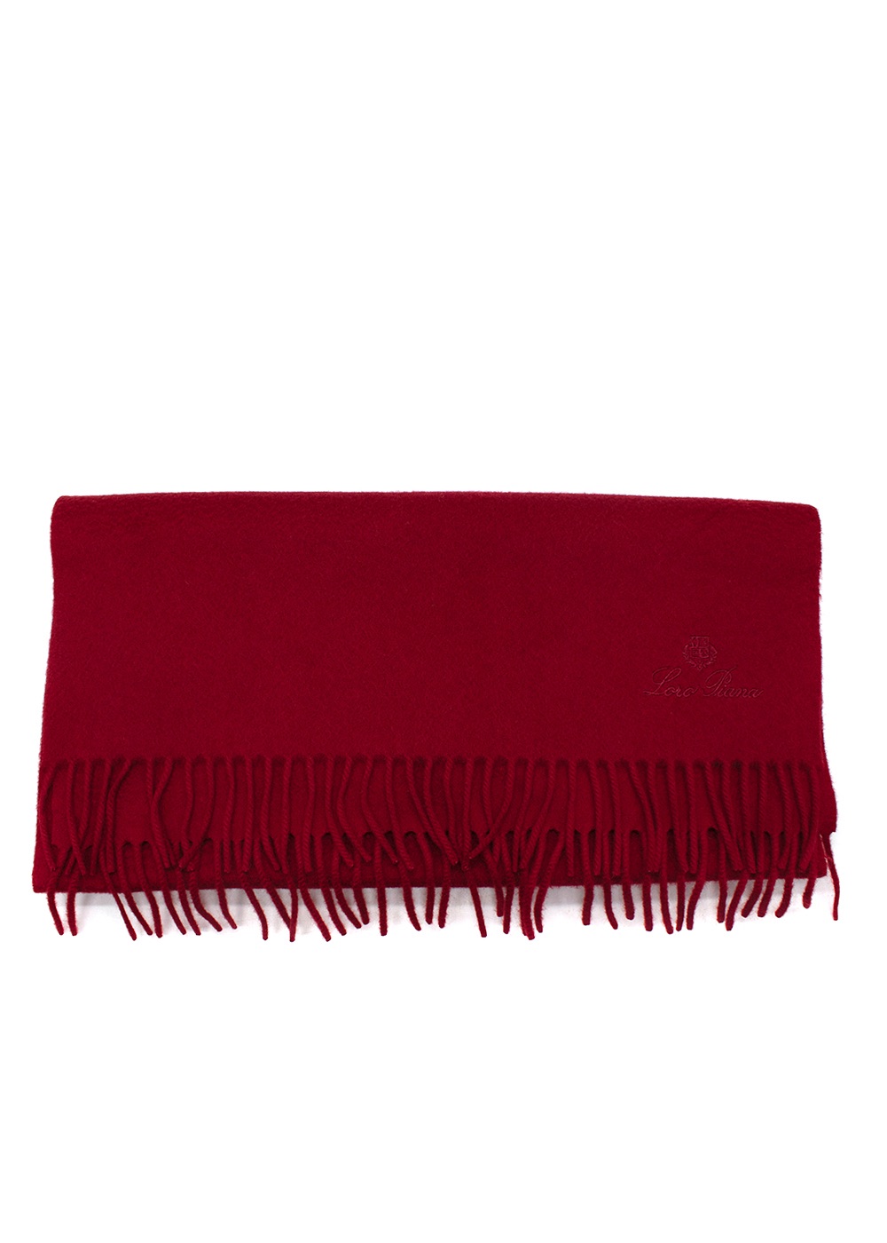 Loro Piana Red Loro Cashmere Scarf