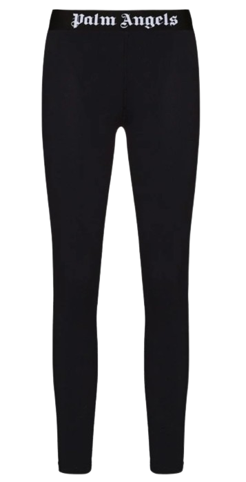 Palm Angels Black Stretch Leggings Size S polyamide/elastane