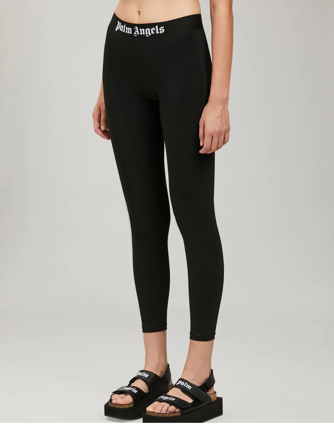 Palm Angels Black Stretch Leggings Size S polyamide/elastane