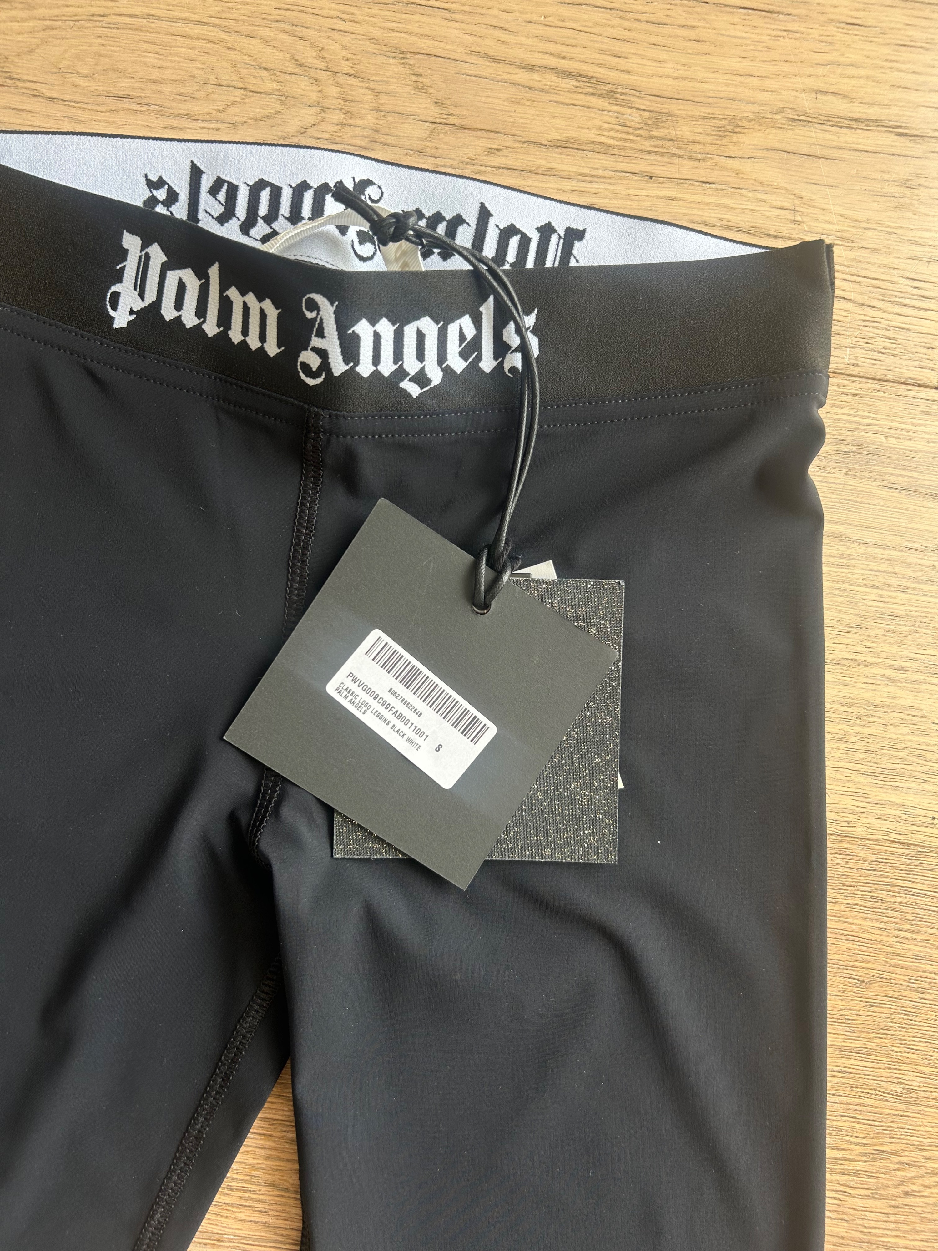 Palm Angels Black Stretch Leggings Size S polyamide/elastane