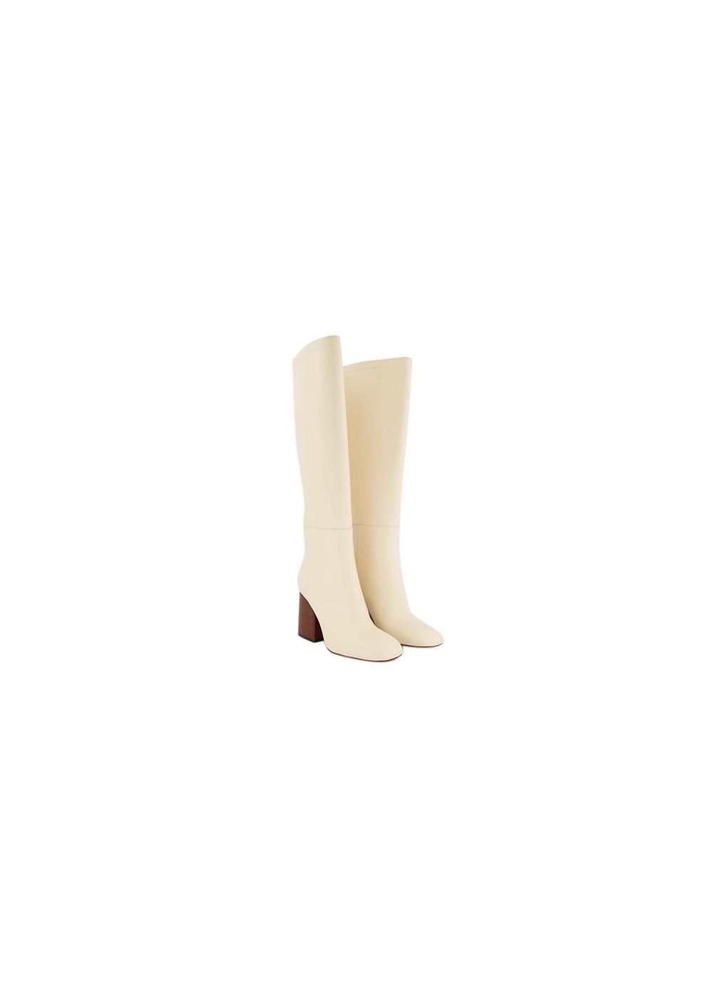 Marni Ivory Leather OTK Boots Size 36