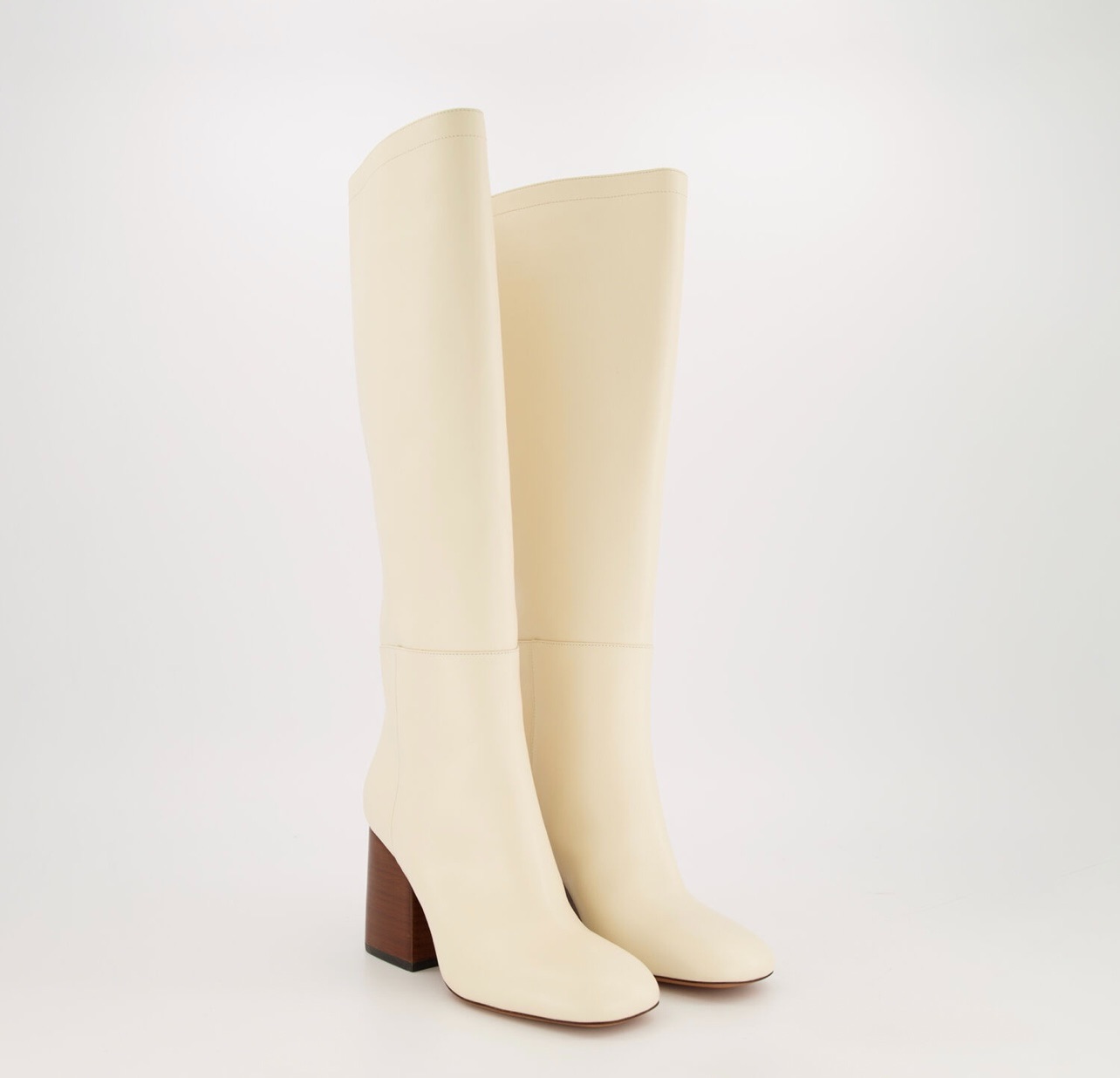 Marni Ivory Leather OTK Boots Size 36