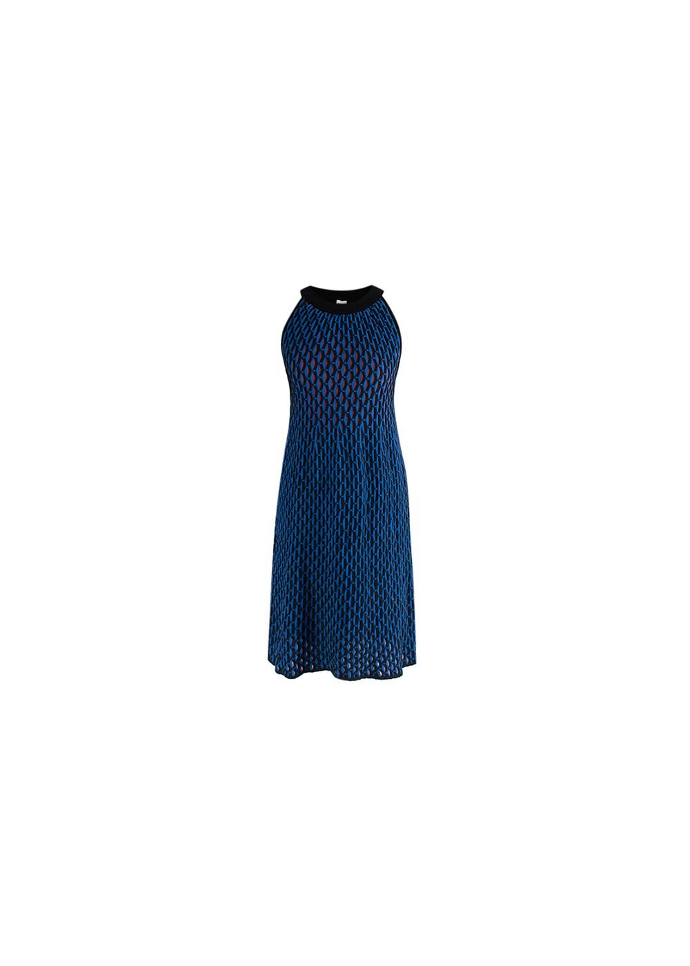 Missoni M blue  black knitted dress Size XS cotton