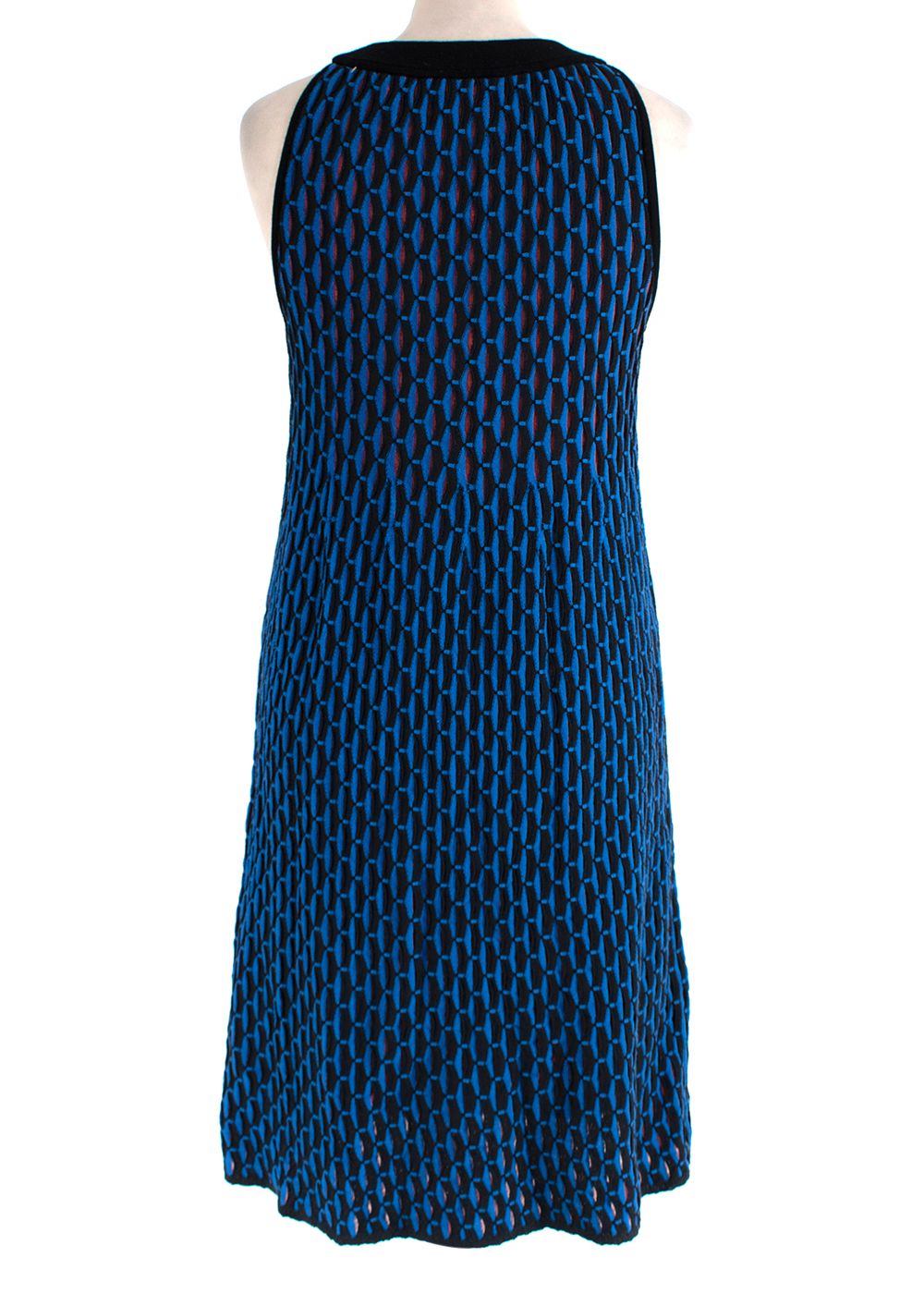 Missoni M blue  black knitted dress Size XS cotton